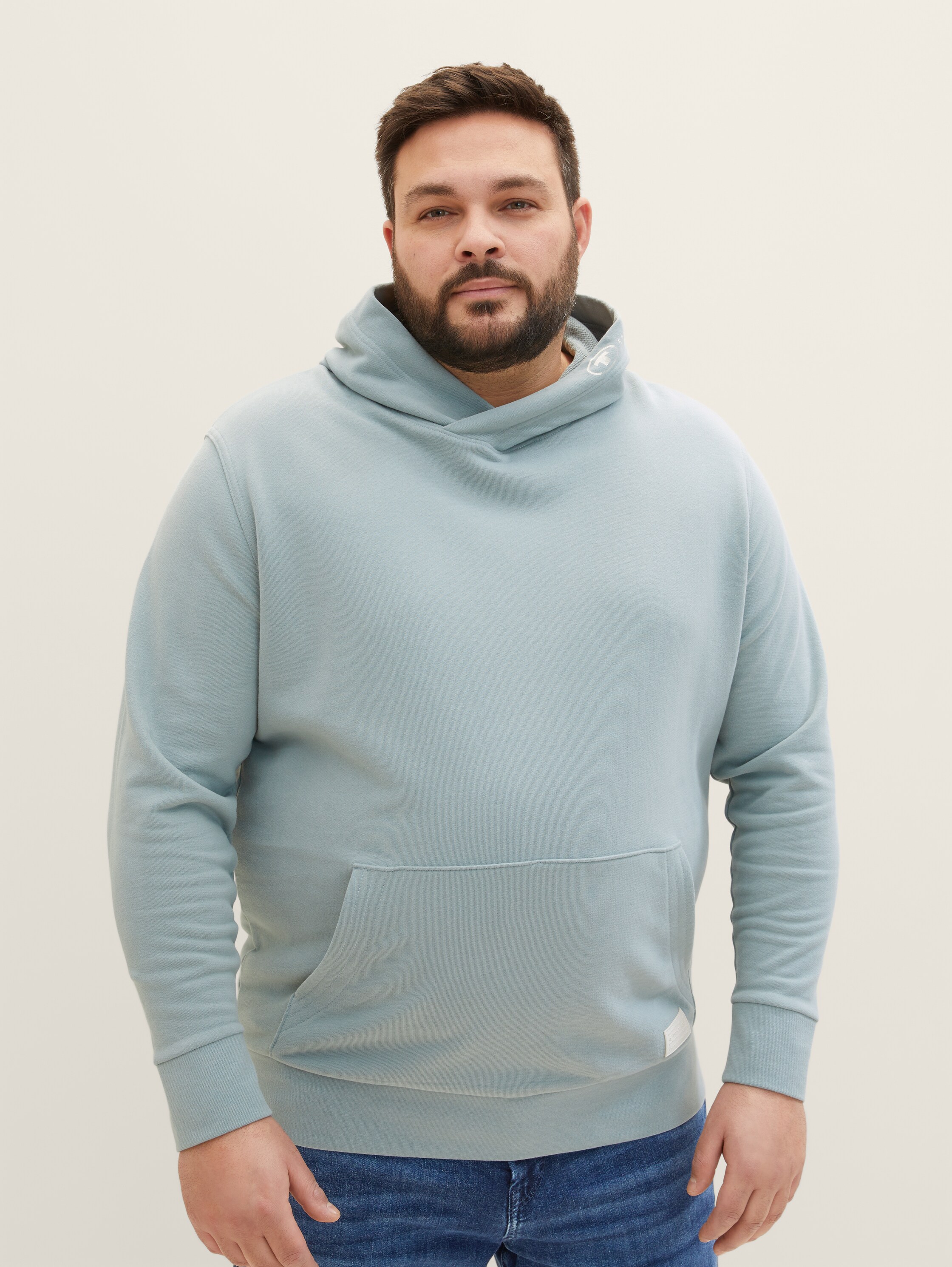 Plus - Sweat à capuche basique - light ice blue