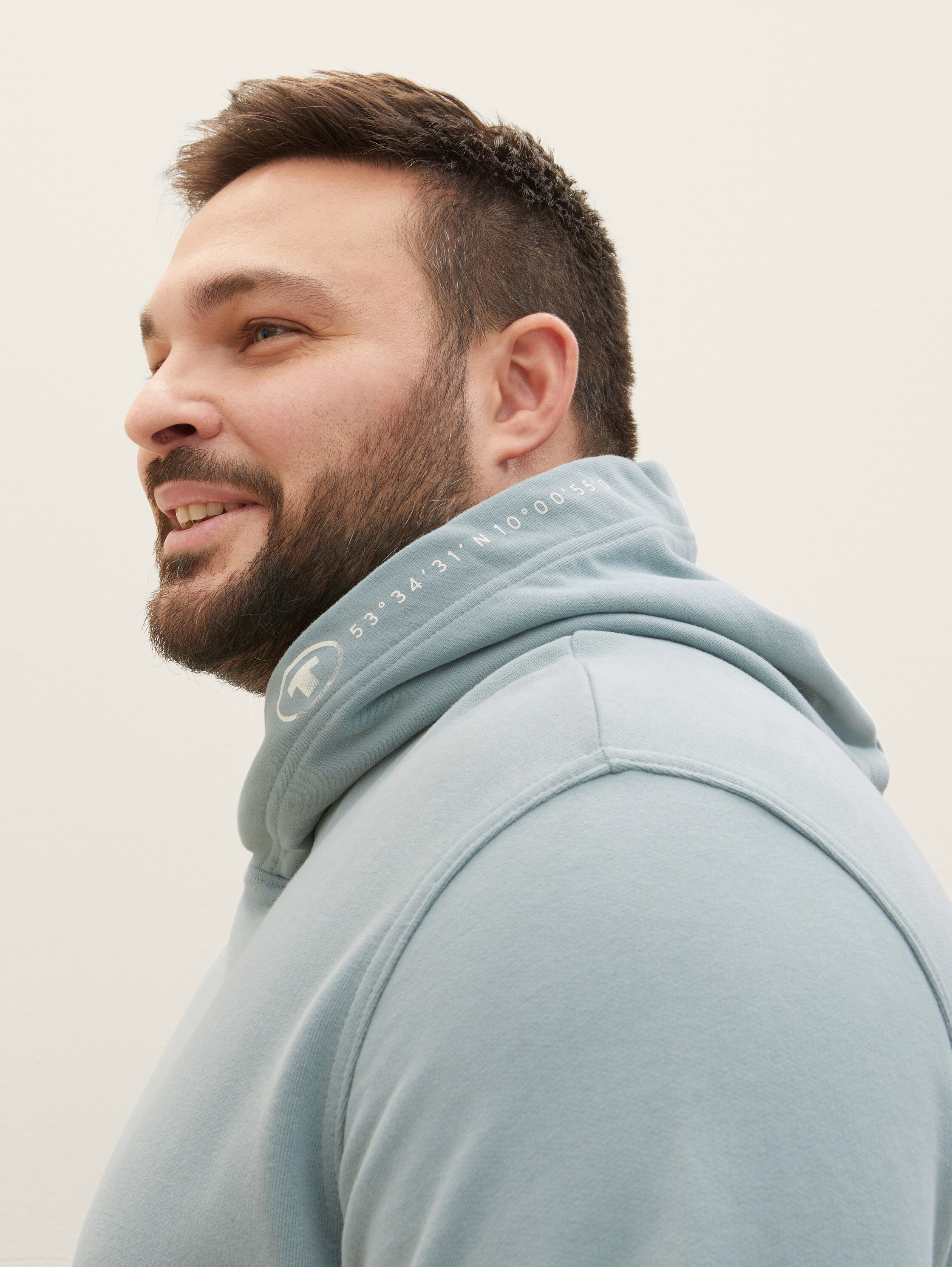 Plus - Sweat à capuche basique - light ice blue - Vue détaillée du modèle