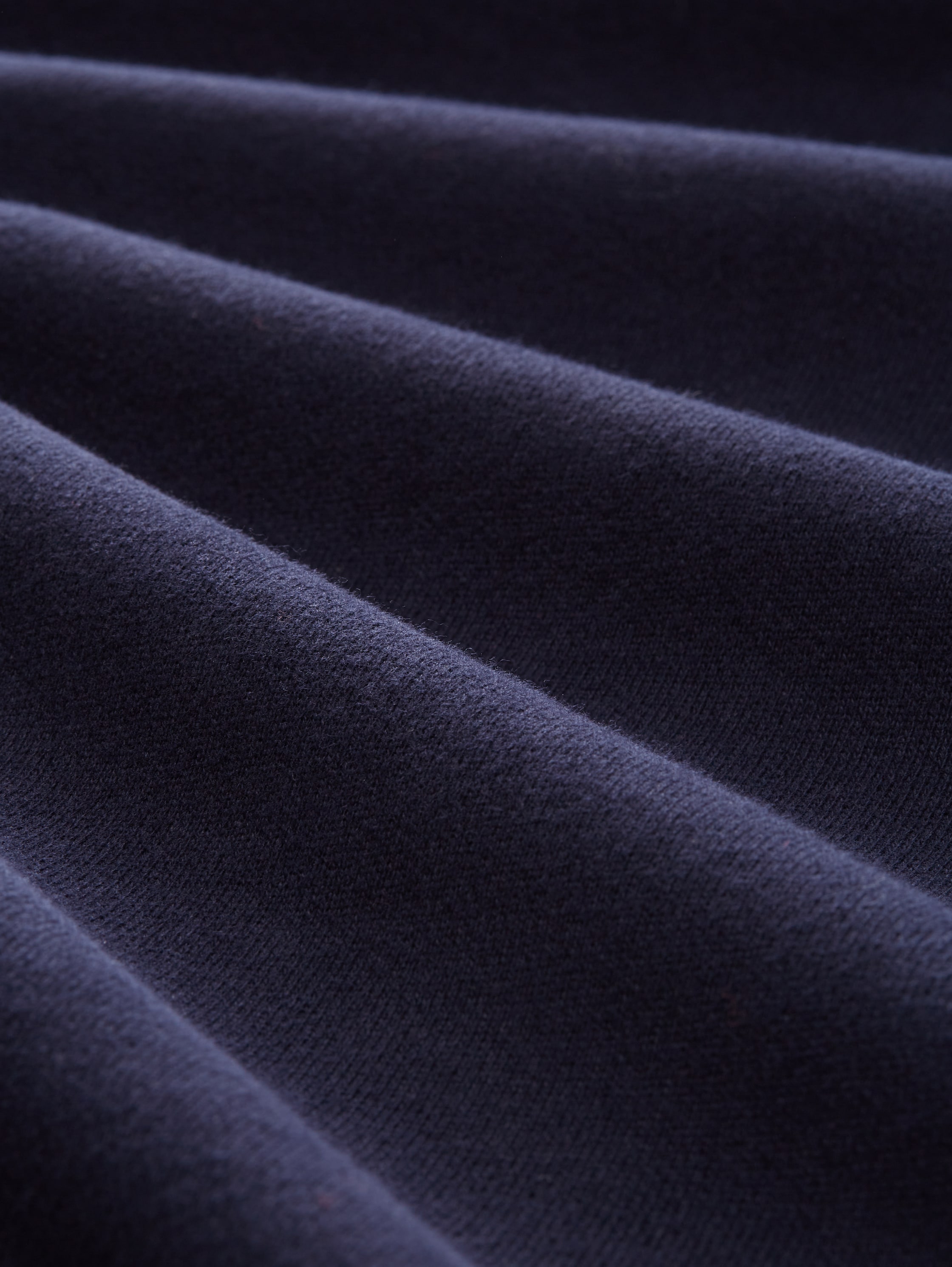 Sweatjacke mit Ziernaht - knitted_navy - 