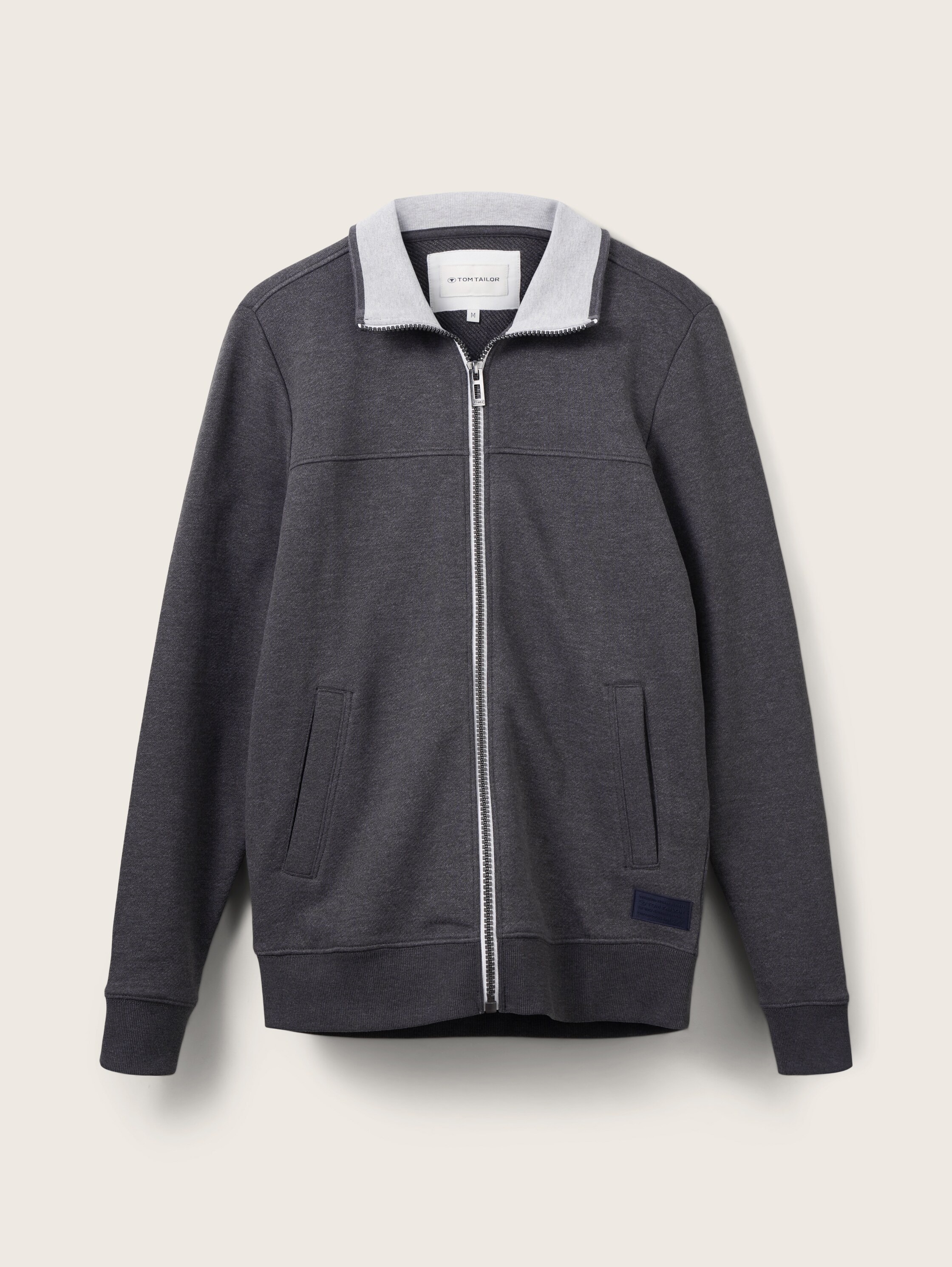 Sweatjacke mit Ziernaht - 5