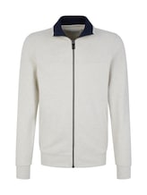 Nicht ausgewählt, Sweatjacke mit Ziernaht von , weiß