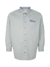 Selected, Plus - textured shirt by Tom Tailor, green