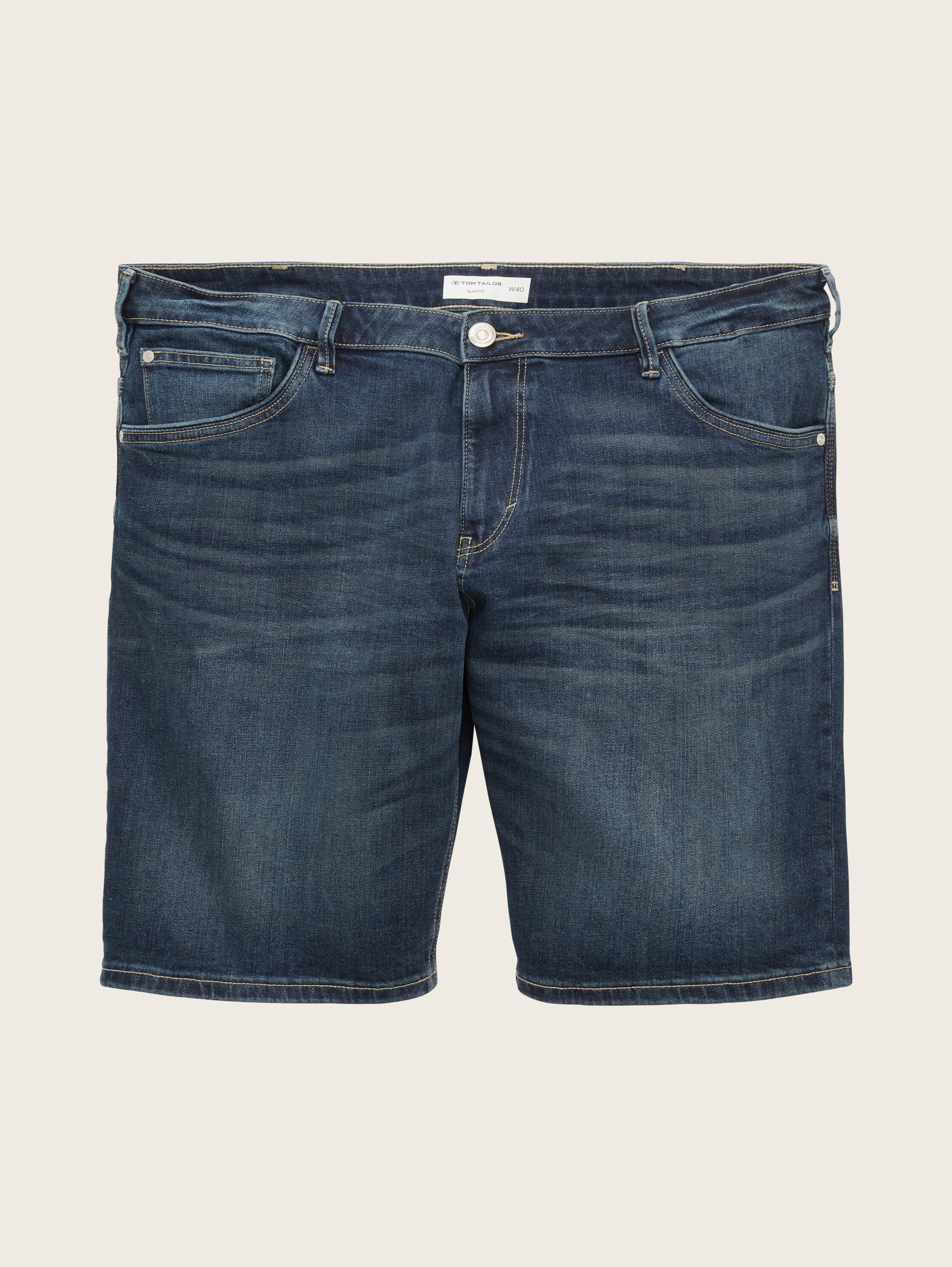 Plus Size - Slim Jeans Shorts - 4