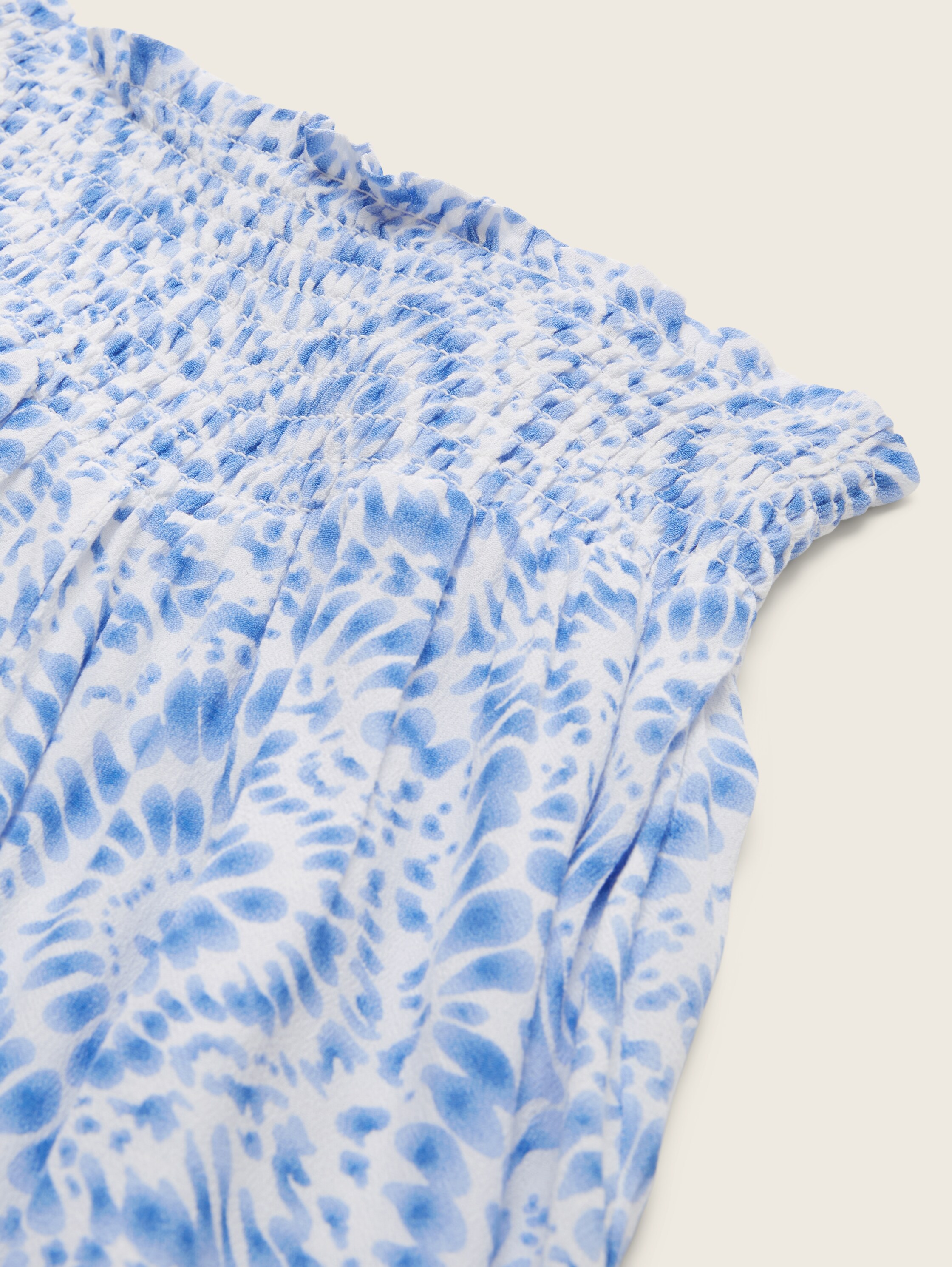 Hosenrock mit Allover-Print - blue tie dye circle - Detail-Model-Ansicht