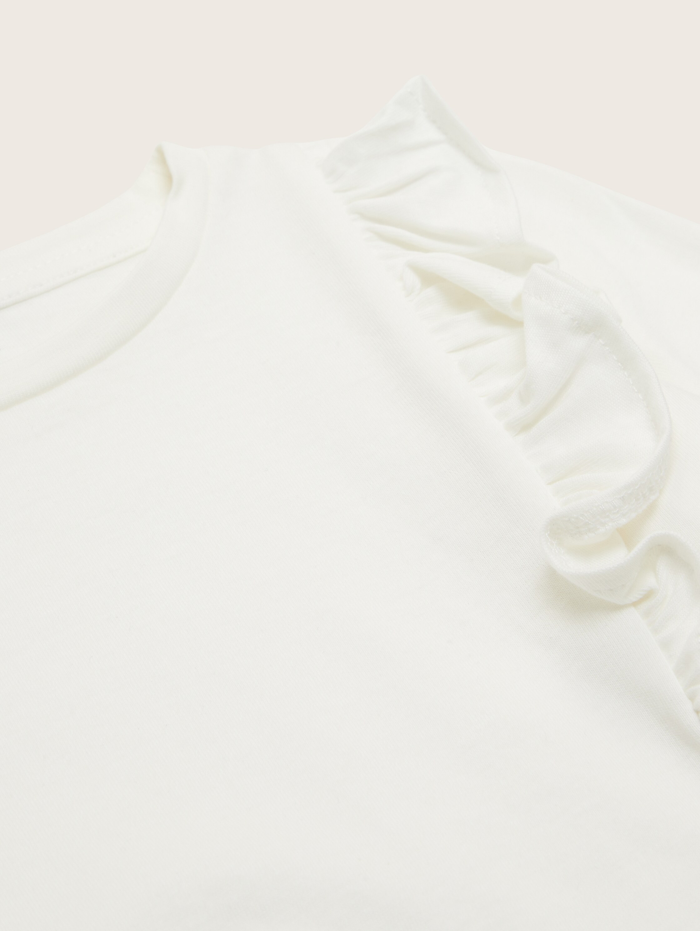 Shirt met lange mouwen en ruches - Wool White - Detailaanzicht model