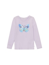 Niet geselecteerd, Shirt met lange mouwen en kleine borduursels door , paars