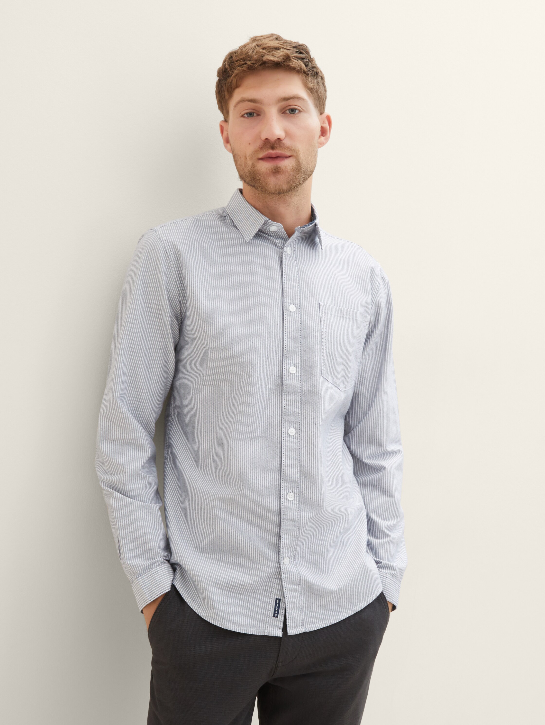 Hemd mit Streifenmuster - navy stripe