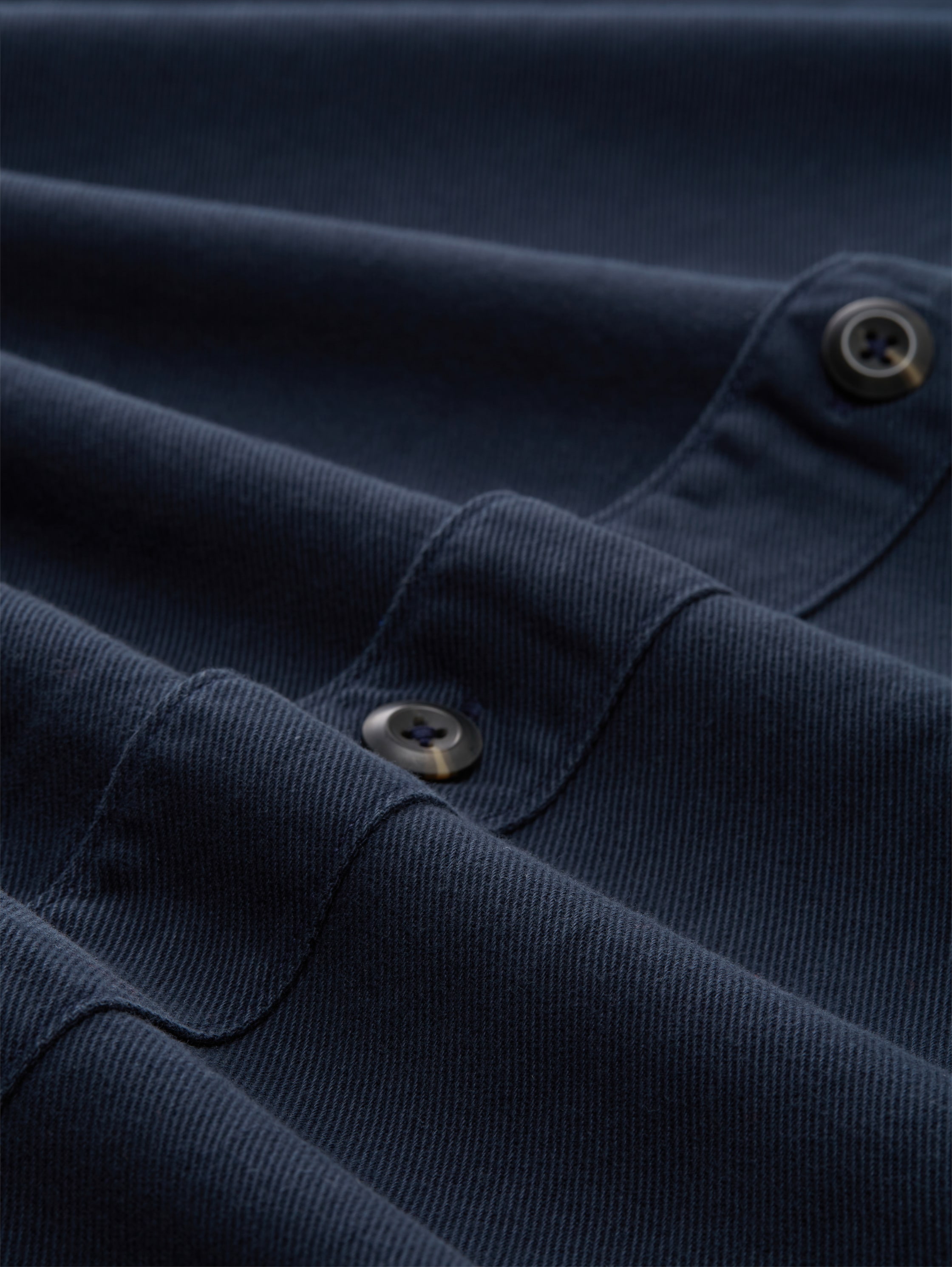 Basic-overshirt - sky captain blue - Materiaalweergave