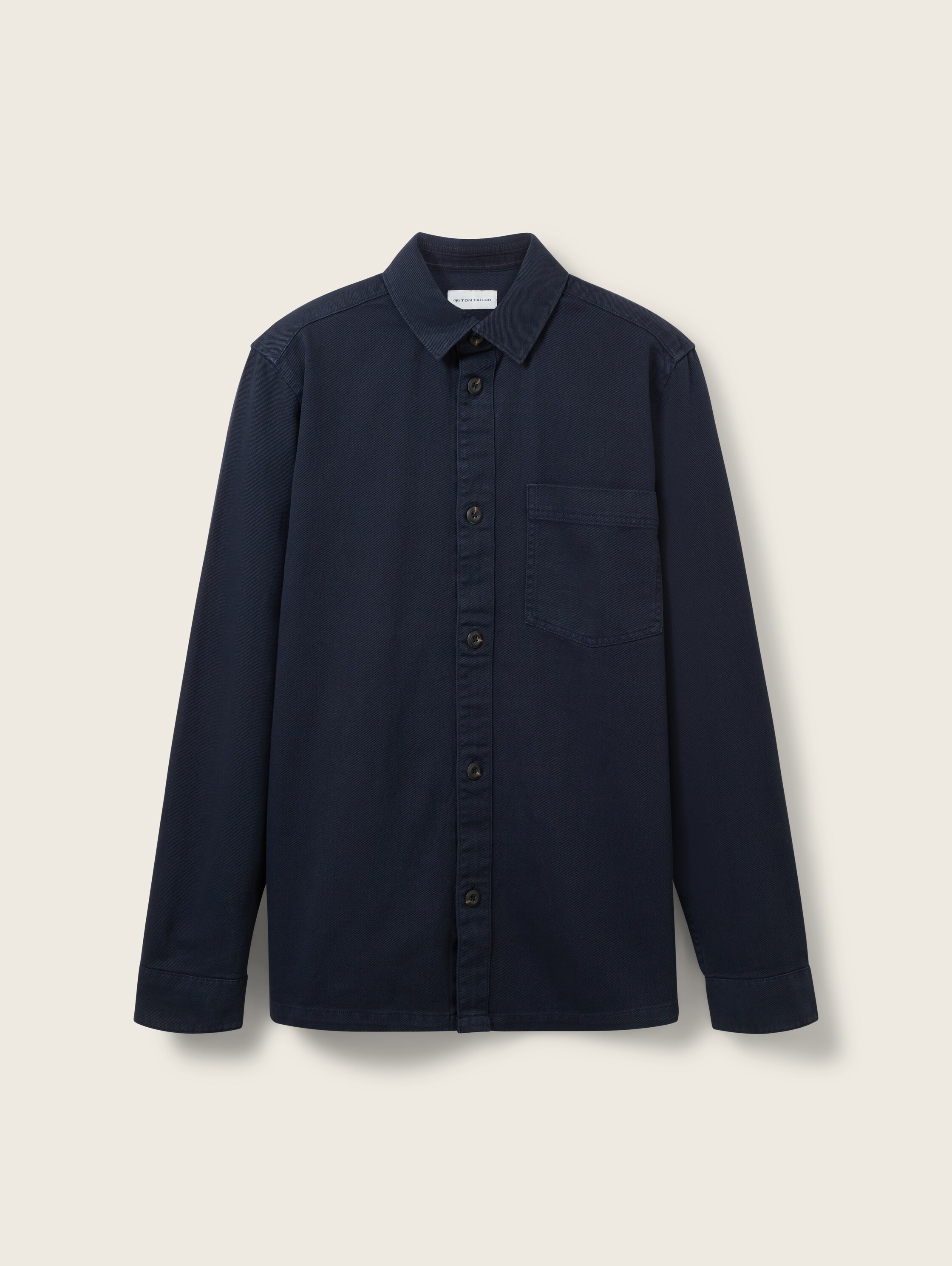 Basic-overshirt - sky captain blue - Product vooraanzicht
