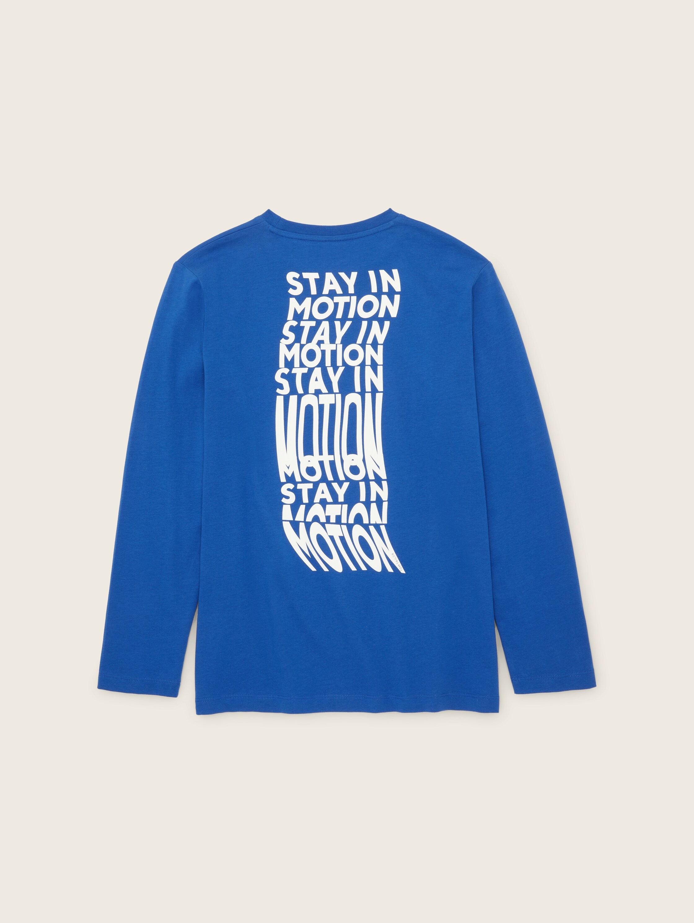 T-shirt met lange mouwen en bedrukt motief - shiny royal blue