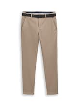 Niet geselecteerd, TTTRAVIS SLIM chino broek met riem door , beige