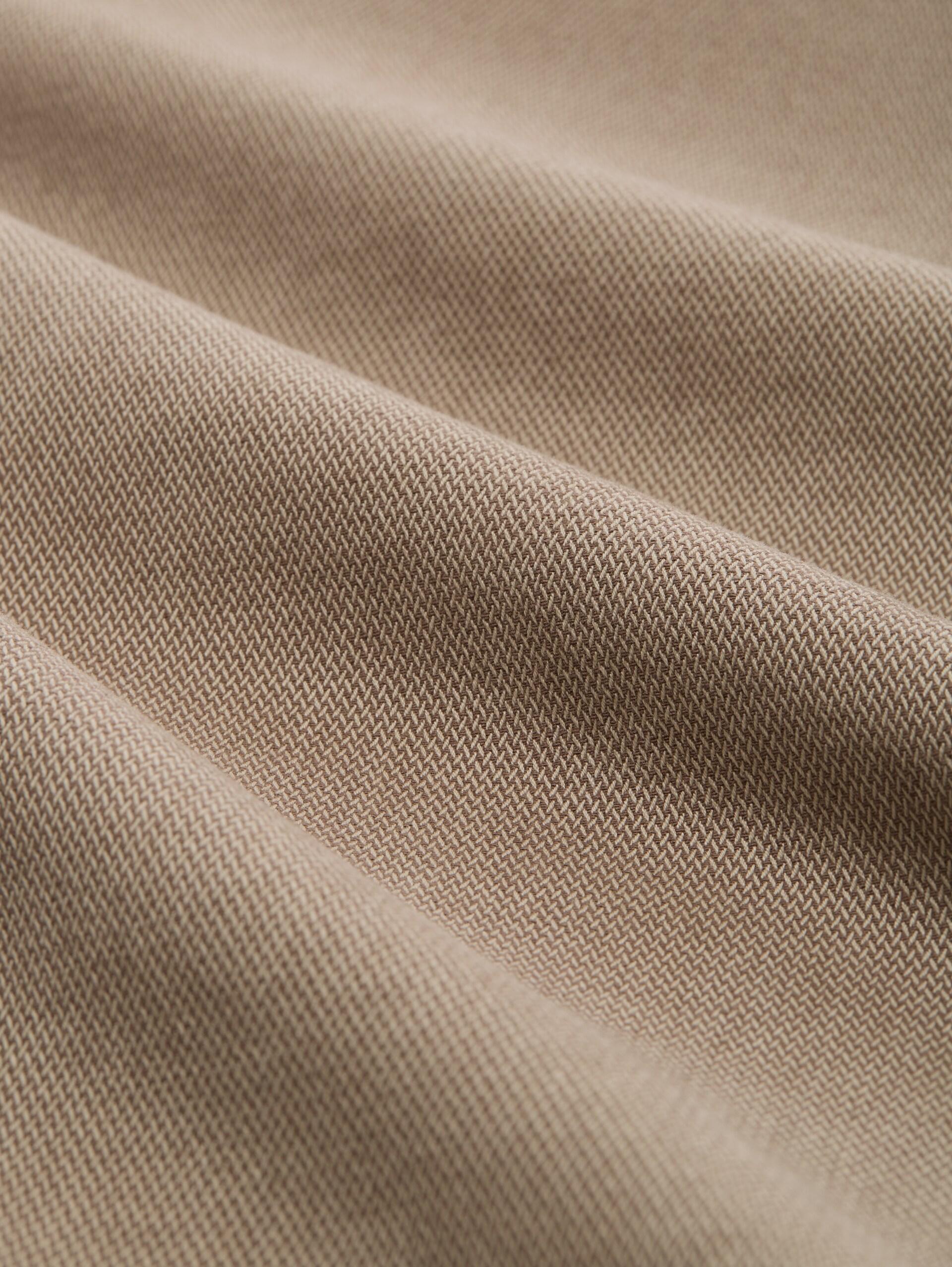 TTTRAVIS SLIM Chino Hose mit Gürtel - beige brown zig zag structure - Material-Ansicht
