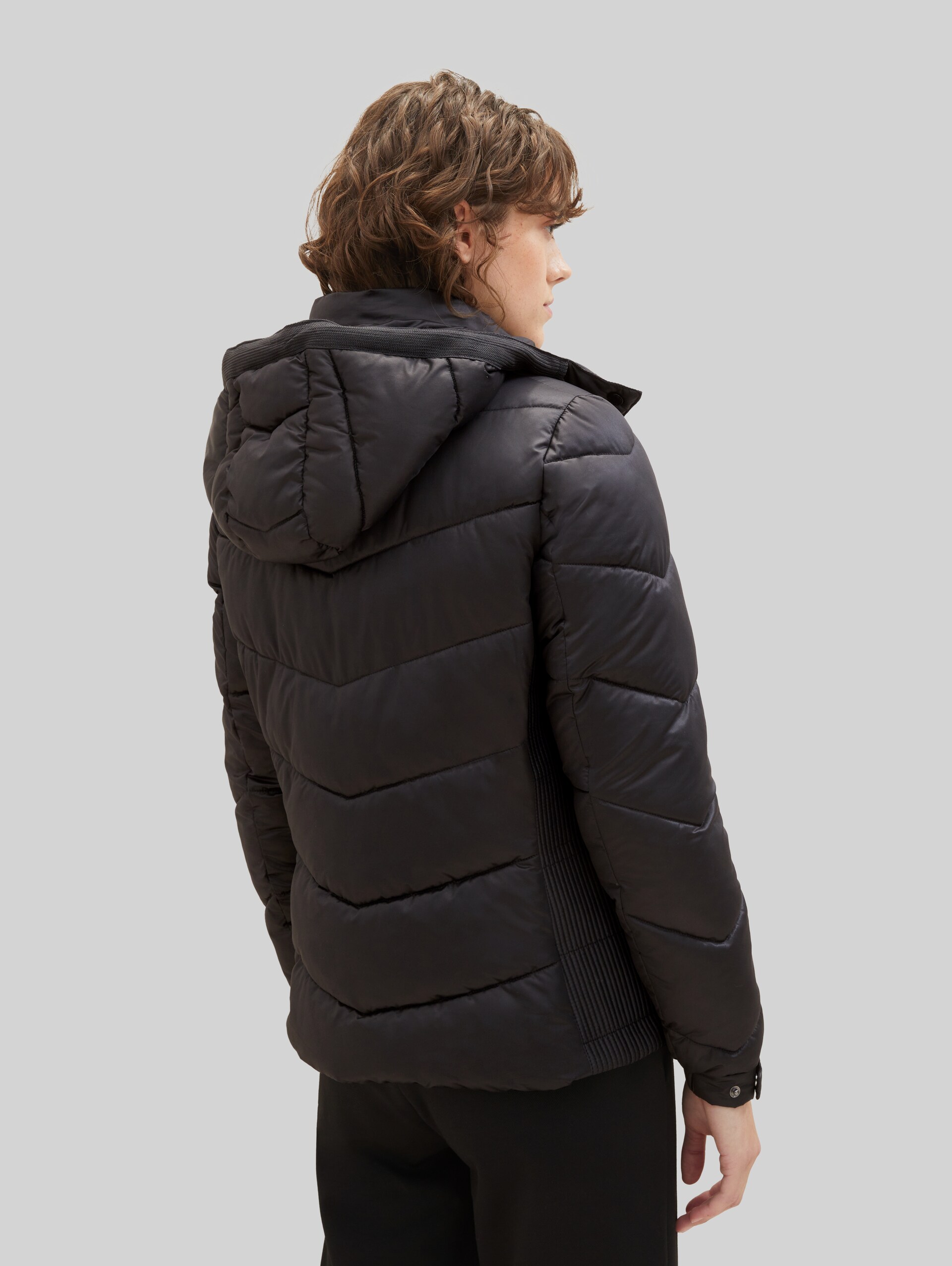 Doudoune comportant du polyester recyclé - deep black - Vue arrière du modèle