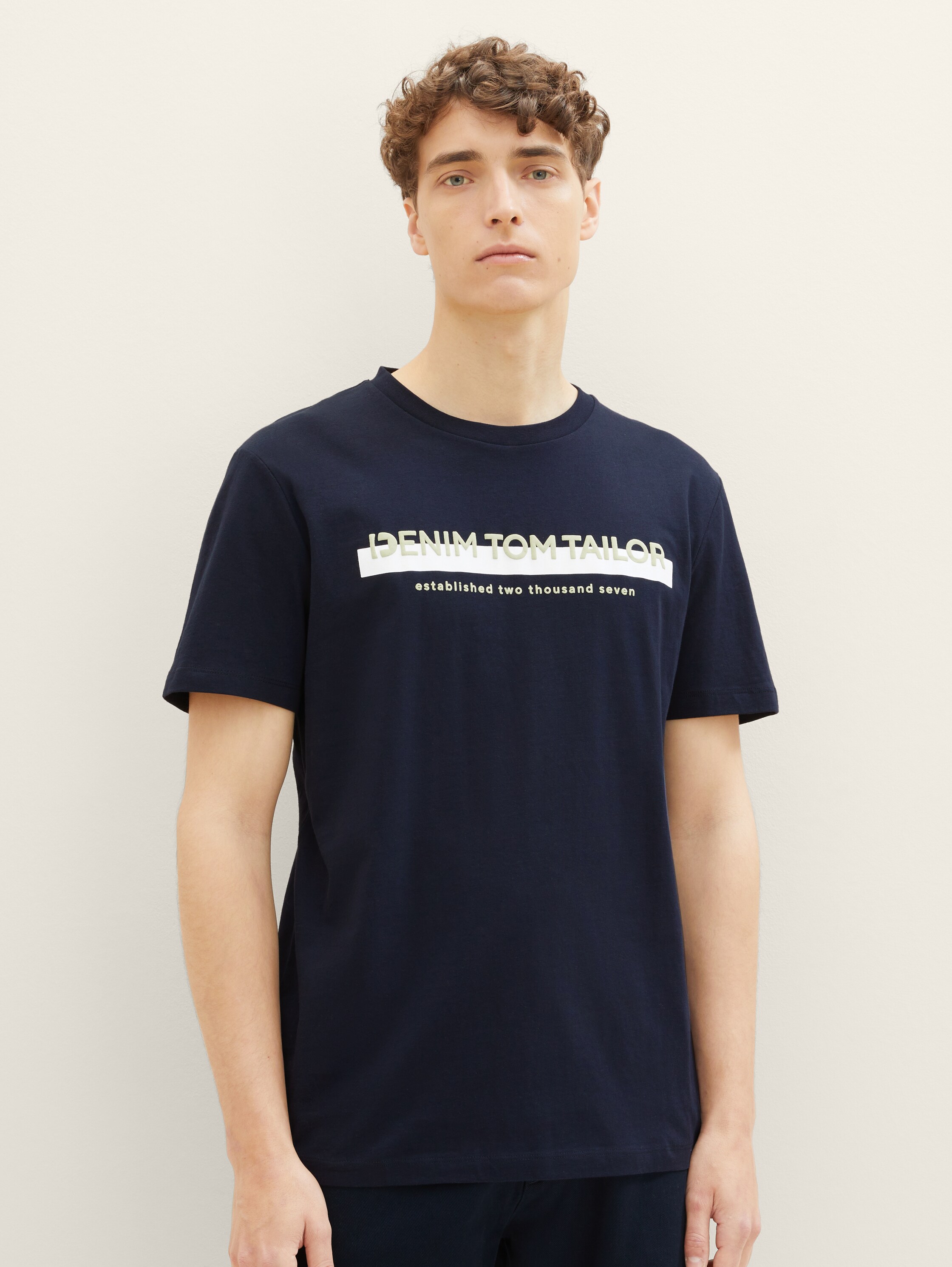 T-Shirt mit Logo Print - 3