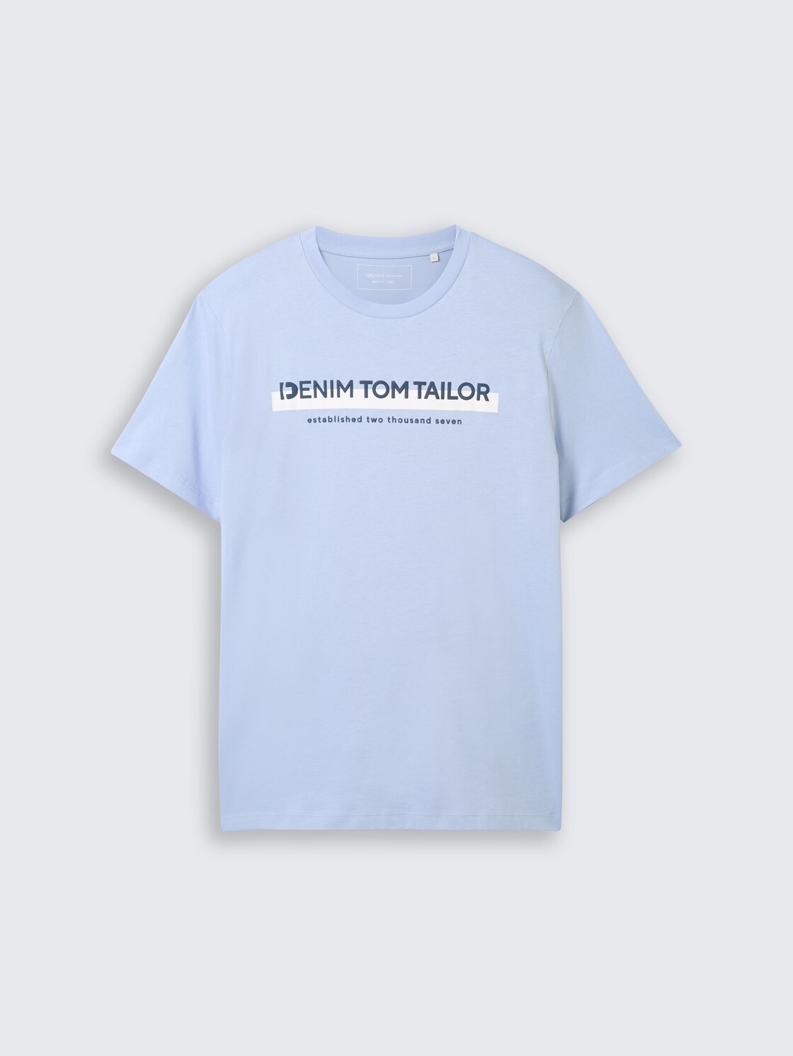 T-Shirt mit Logo-Print - Brunnera Blue - Vorder-Produkt-Ansicht