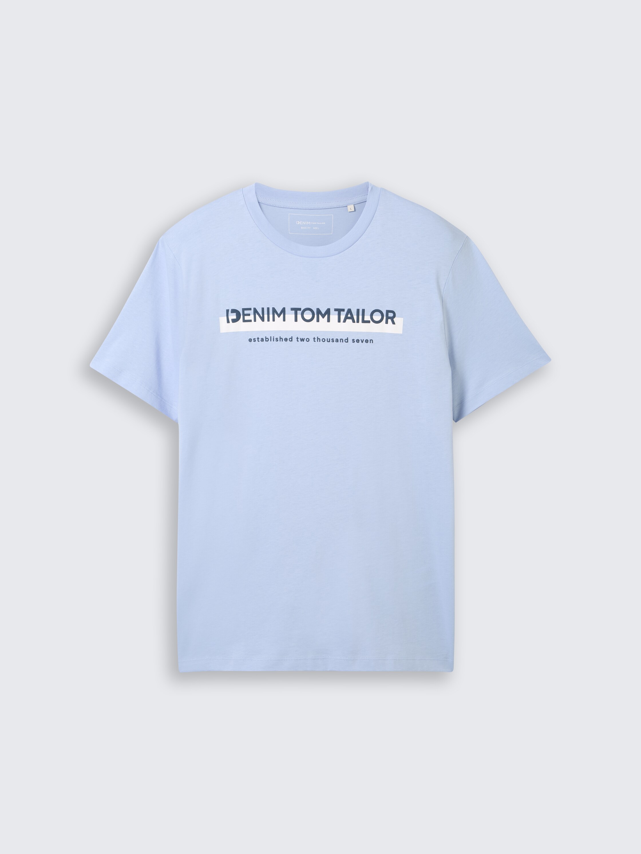T-shirt met logo print - brunnera_blue - 