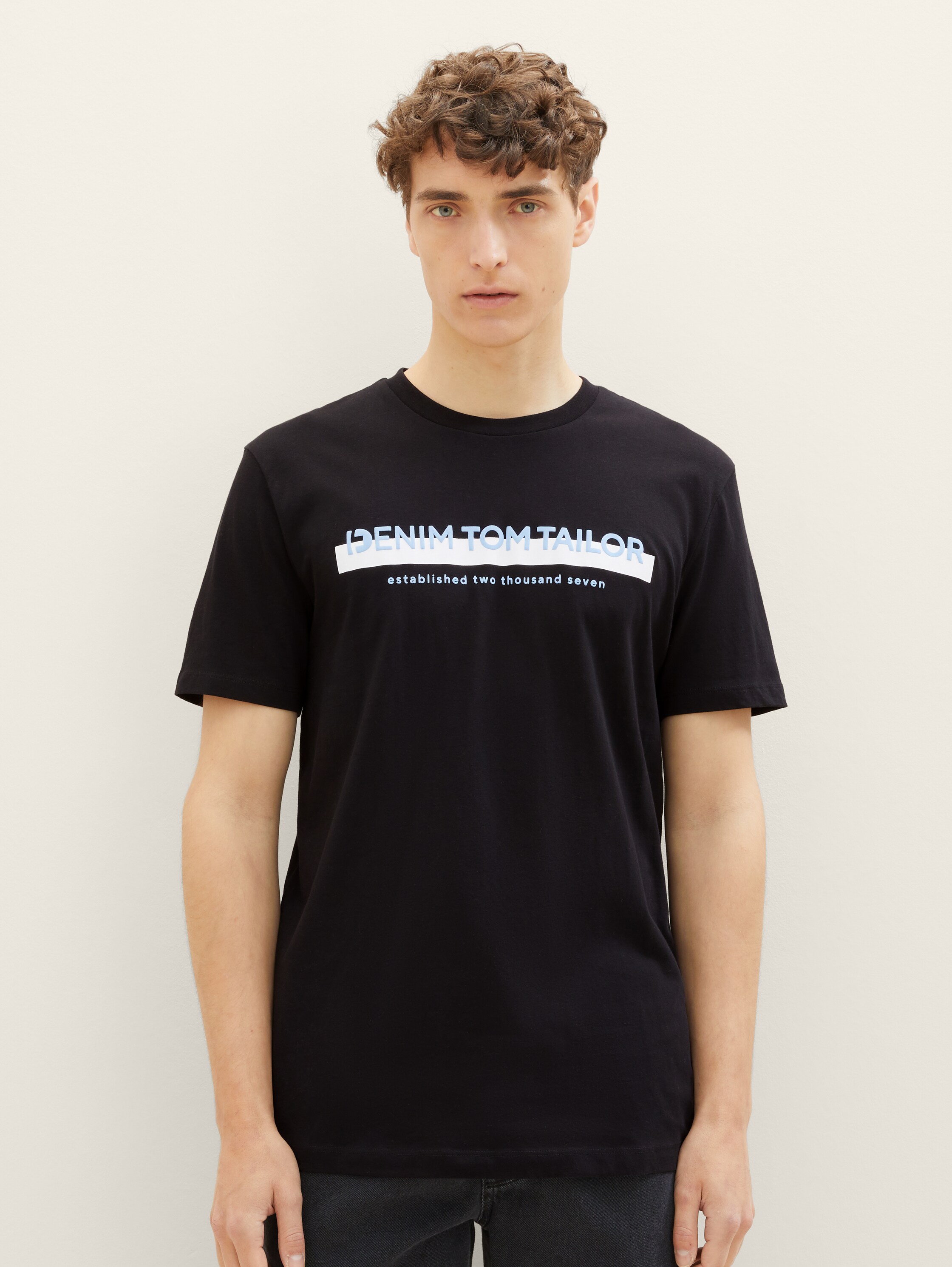 T-Shirt mit Logo Print - 3