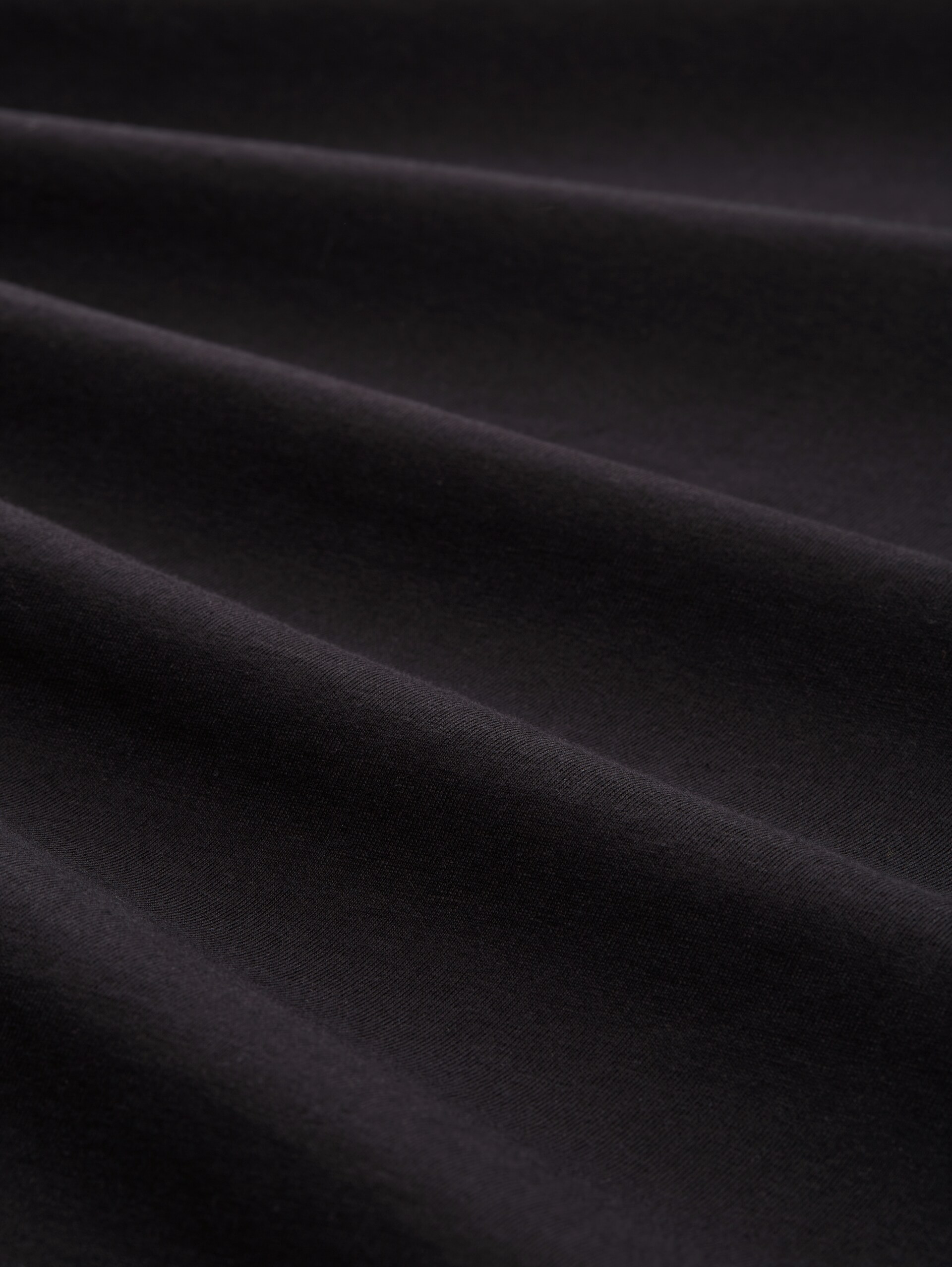 T-Shirt mit Logo-Print - Black - Material-Ansicht