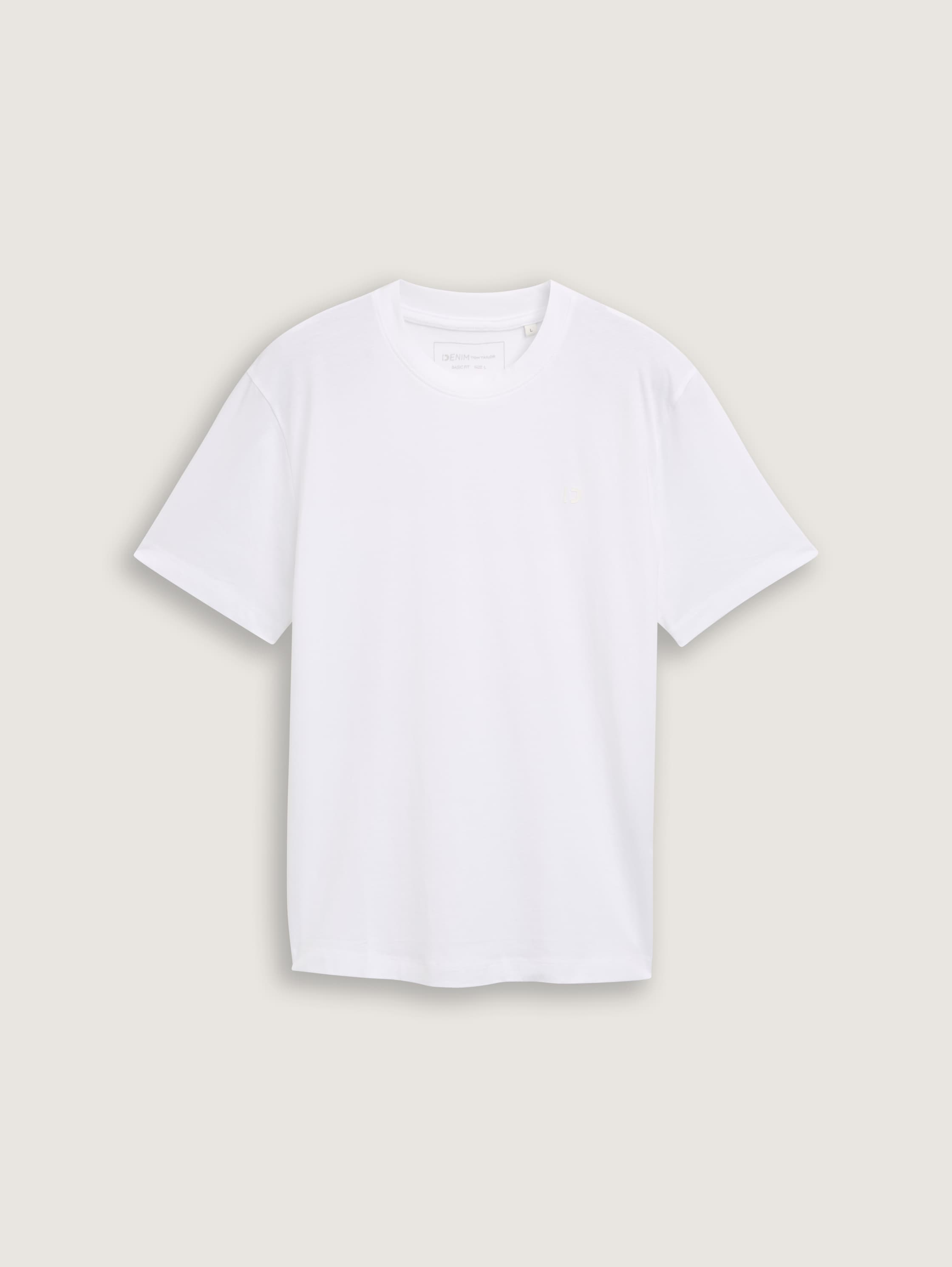 Basic T-shirt - knit_white_1 - 