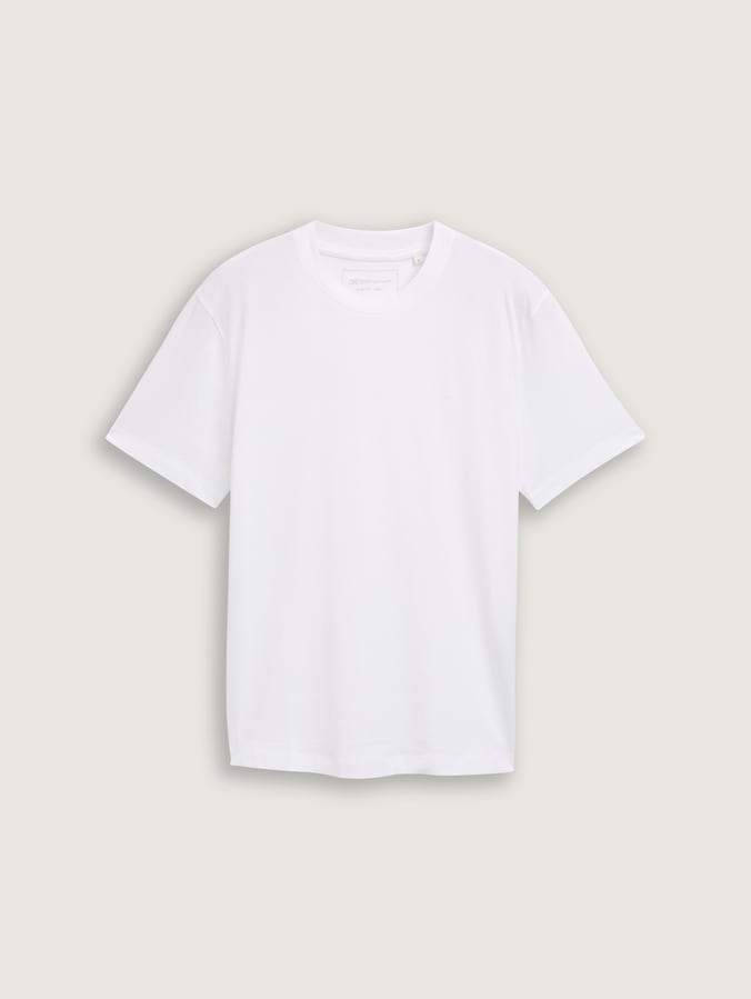 Basic T-Shirt von Denim Male, Knit White