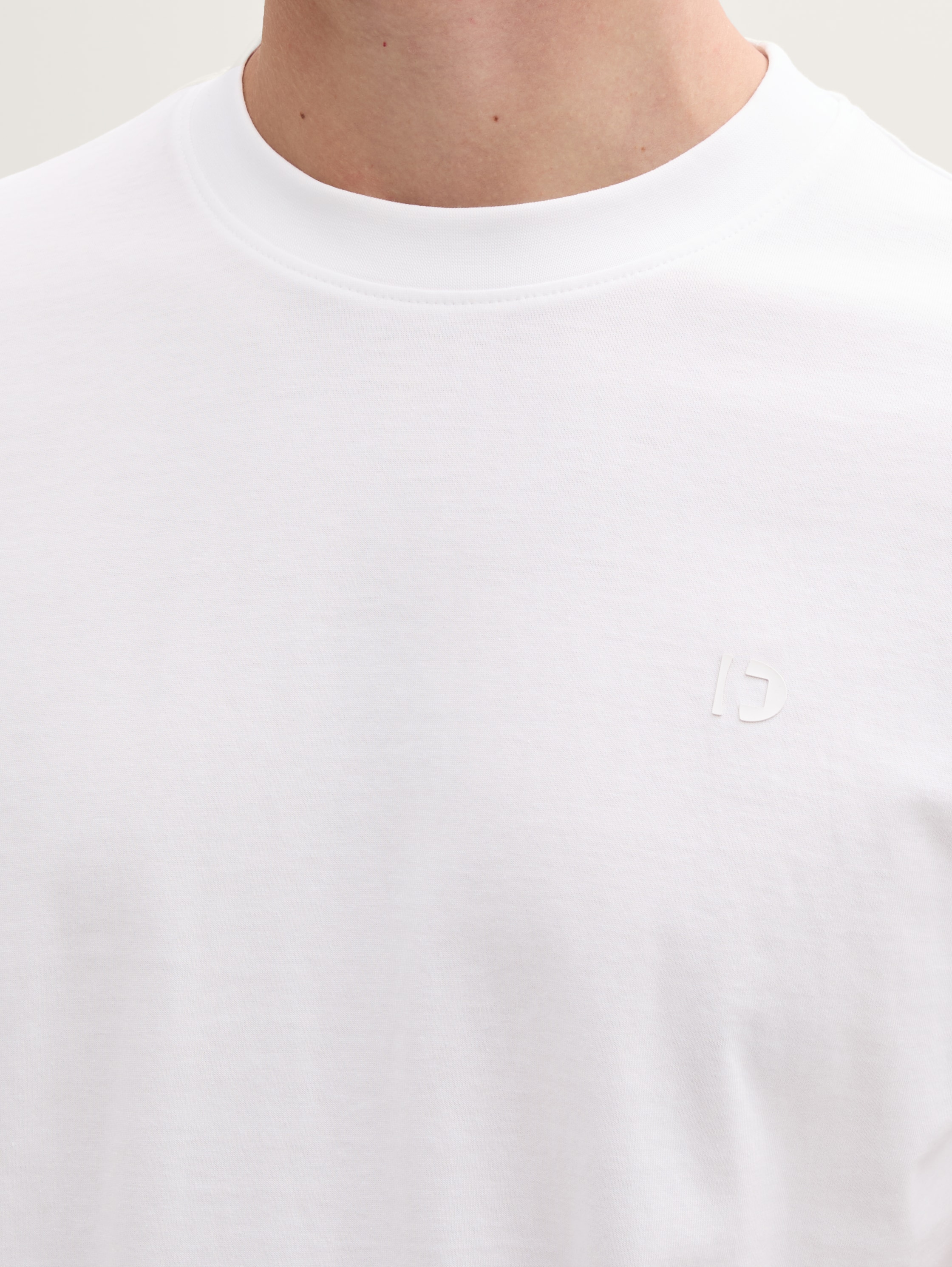 Basic T-shirt - knit_white_1 - 