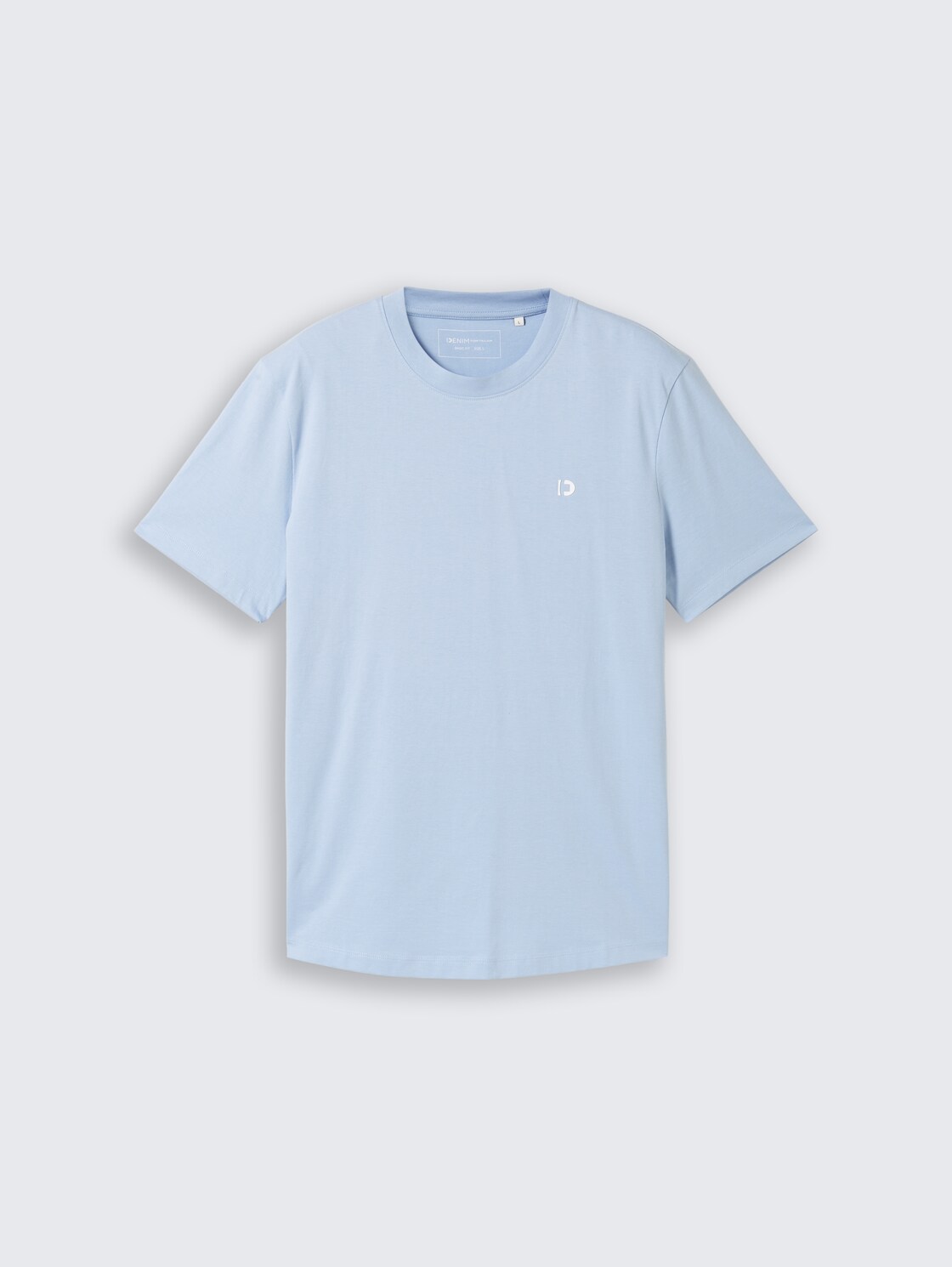 Basic T-Shirt - Brunnera Blue - Vorder-Produkt-Ansicht