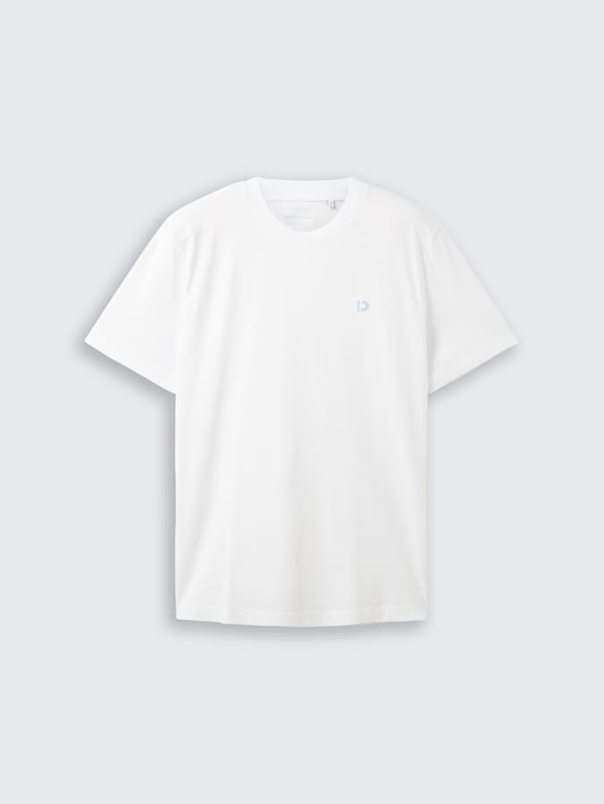 Basic T-shirt by Denim Male, White