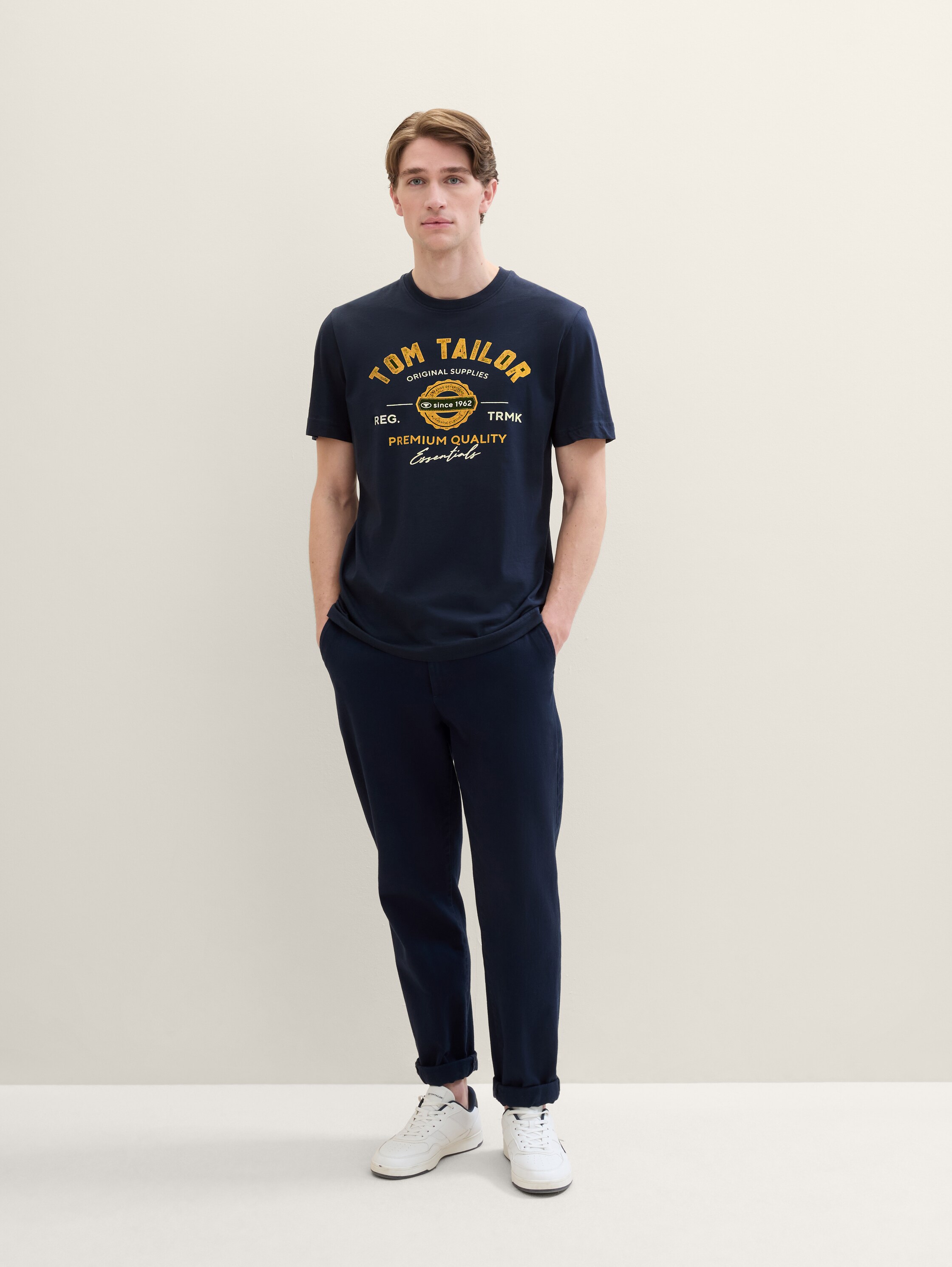 T-shirt with logo print - dark_blue - 