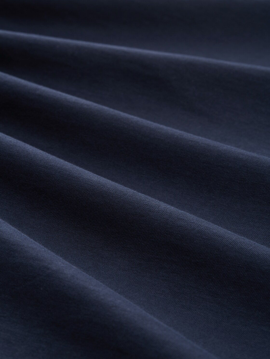 T-Shirt mit Logo-Print - Dark Blue - Material-Ansicht