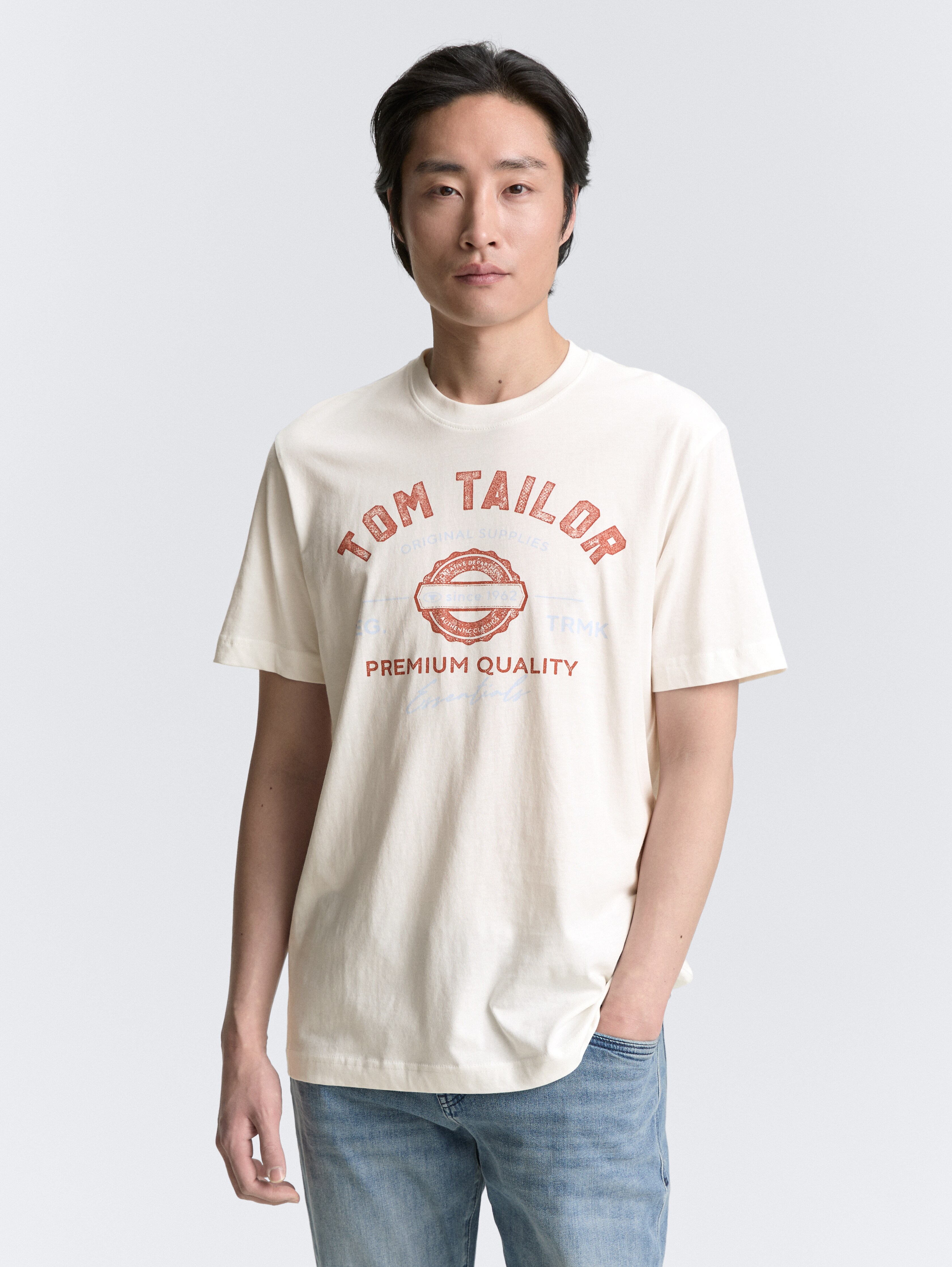 T-Shirt mit Logo-Print von Men, off white