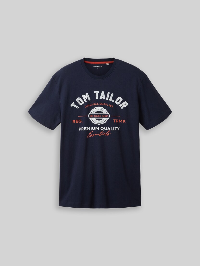 T-shirt met logo-print door Men, sky captain blue