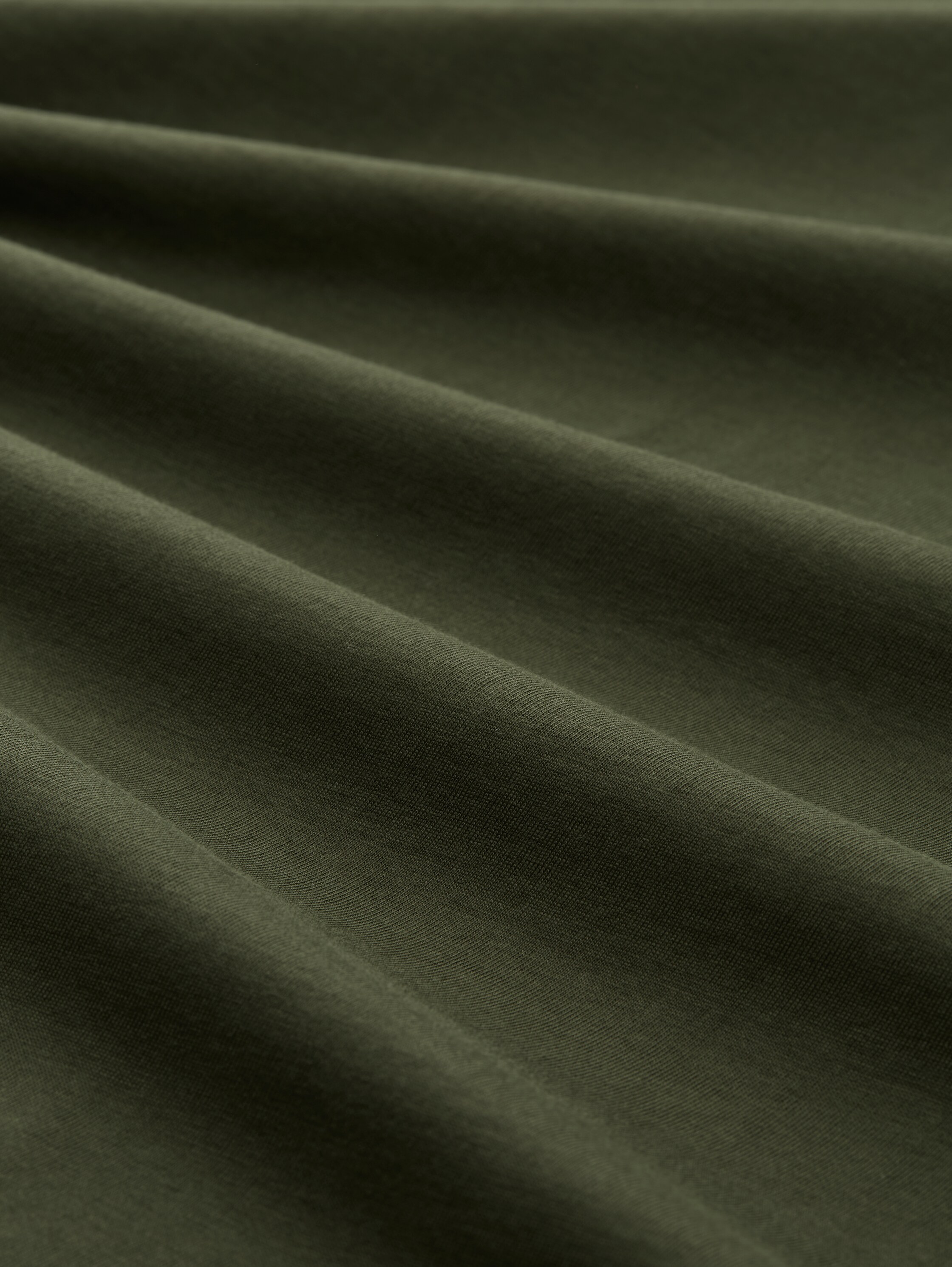 T-Shirt mit Logo-Print - Deep Forest Green - Material-Ansicht