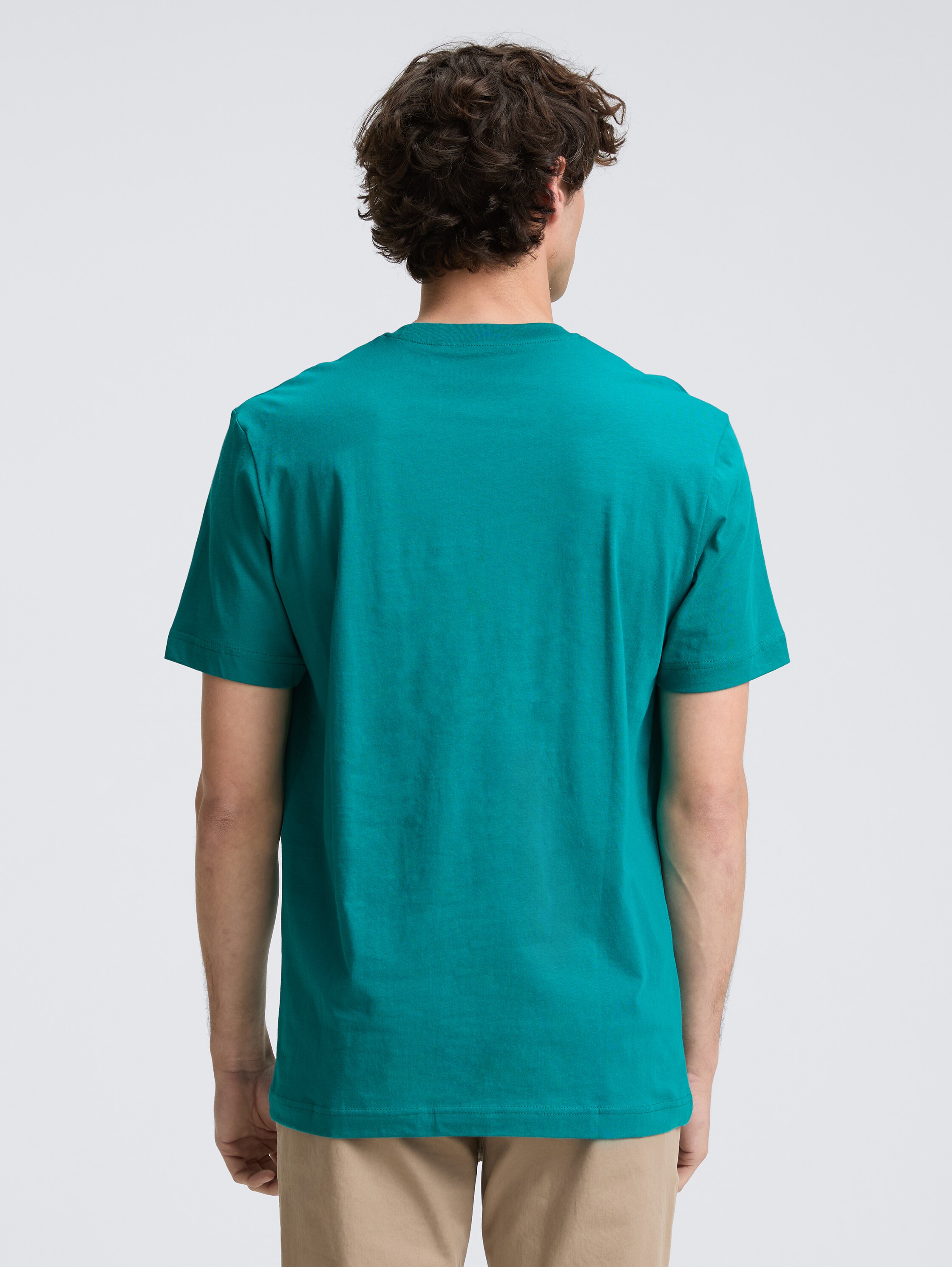 T-Shirt mit Logo-Print - dark_bottle_green - 