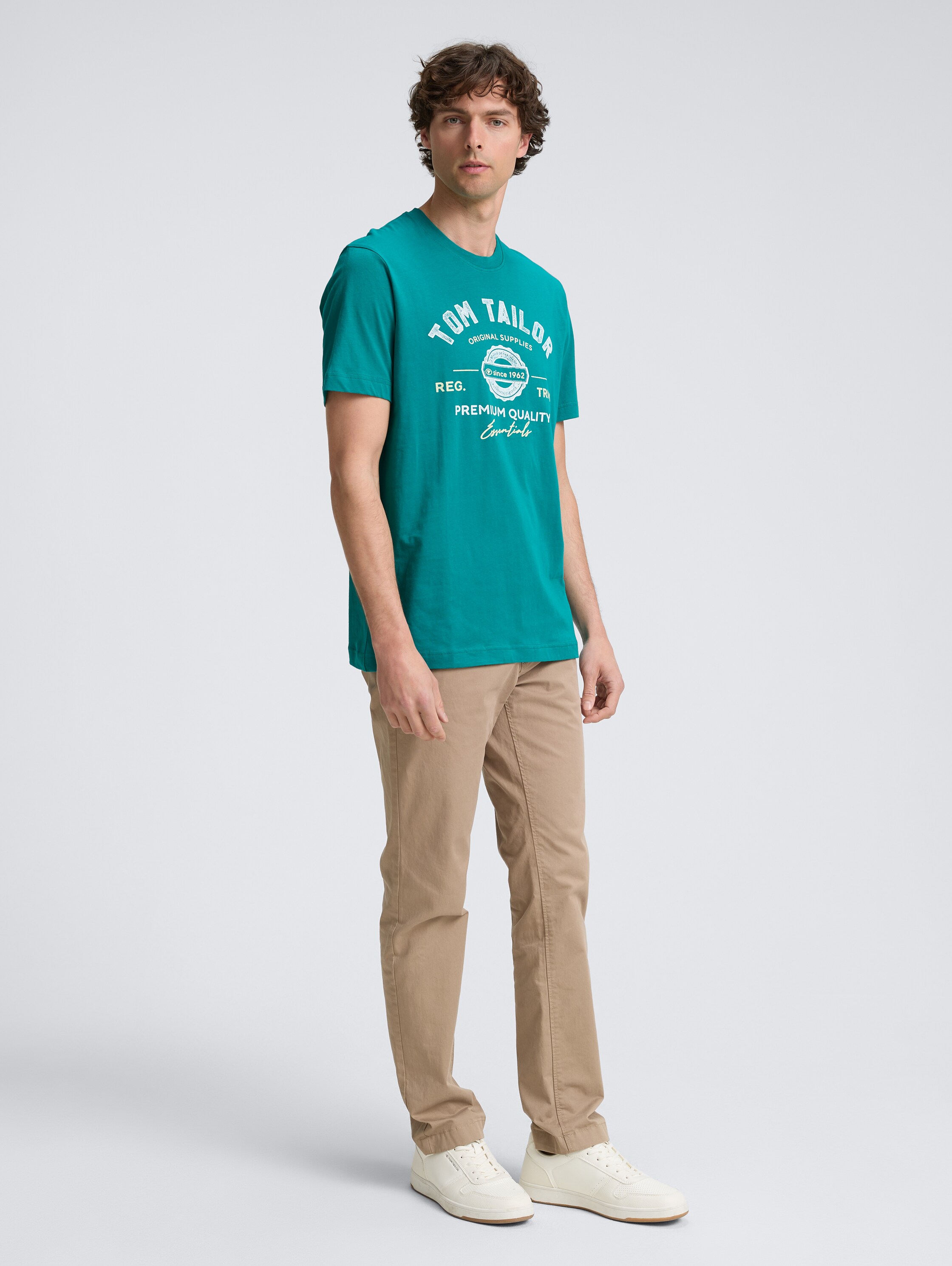 T-Shirt mit Logo-Print - dark_bottle_green - 