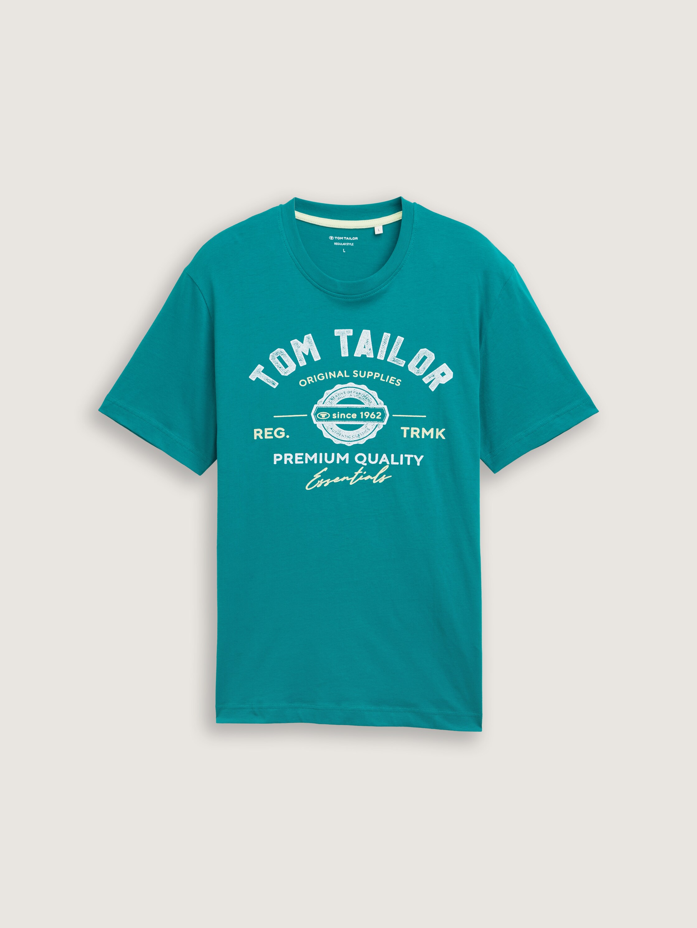 T-Shirt mit Logo-Print - dark_bottle_green - 