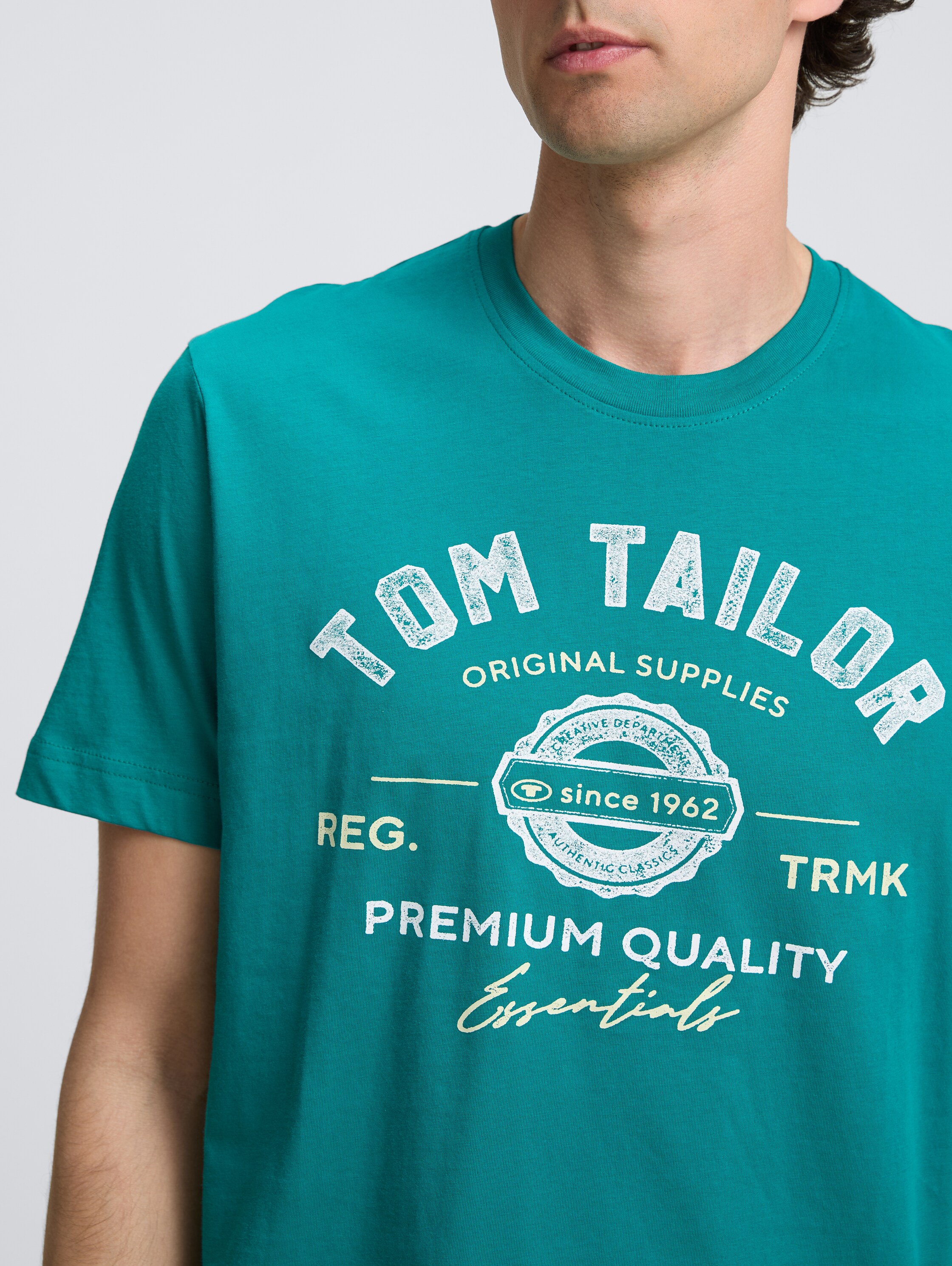 T-Shirt mit Logo-Print - dark_bottle_green - 