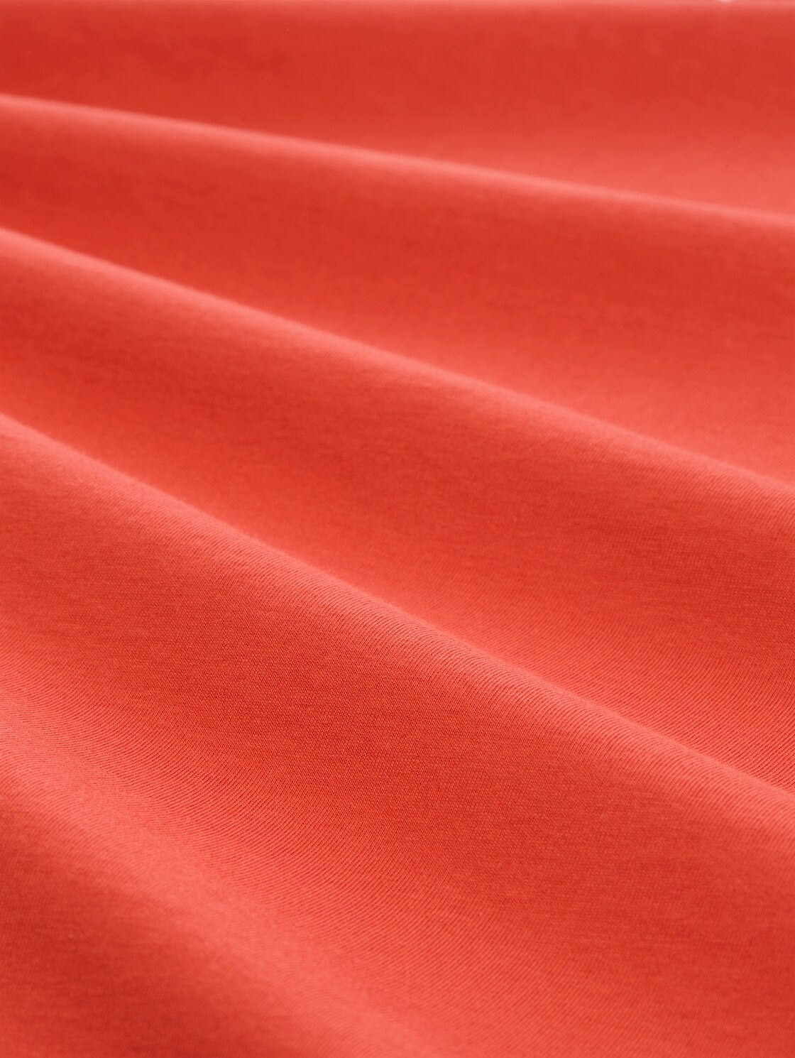 T-Shirt mit Logo-Print - Chili Orange - Material-Ansicht