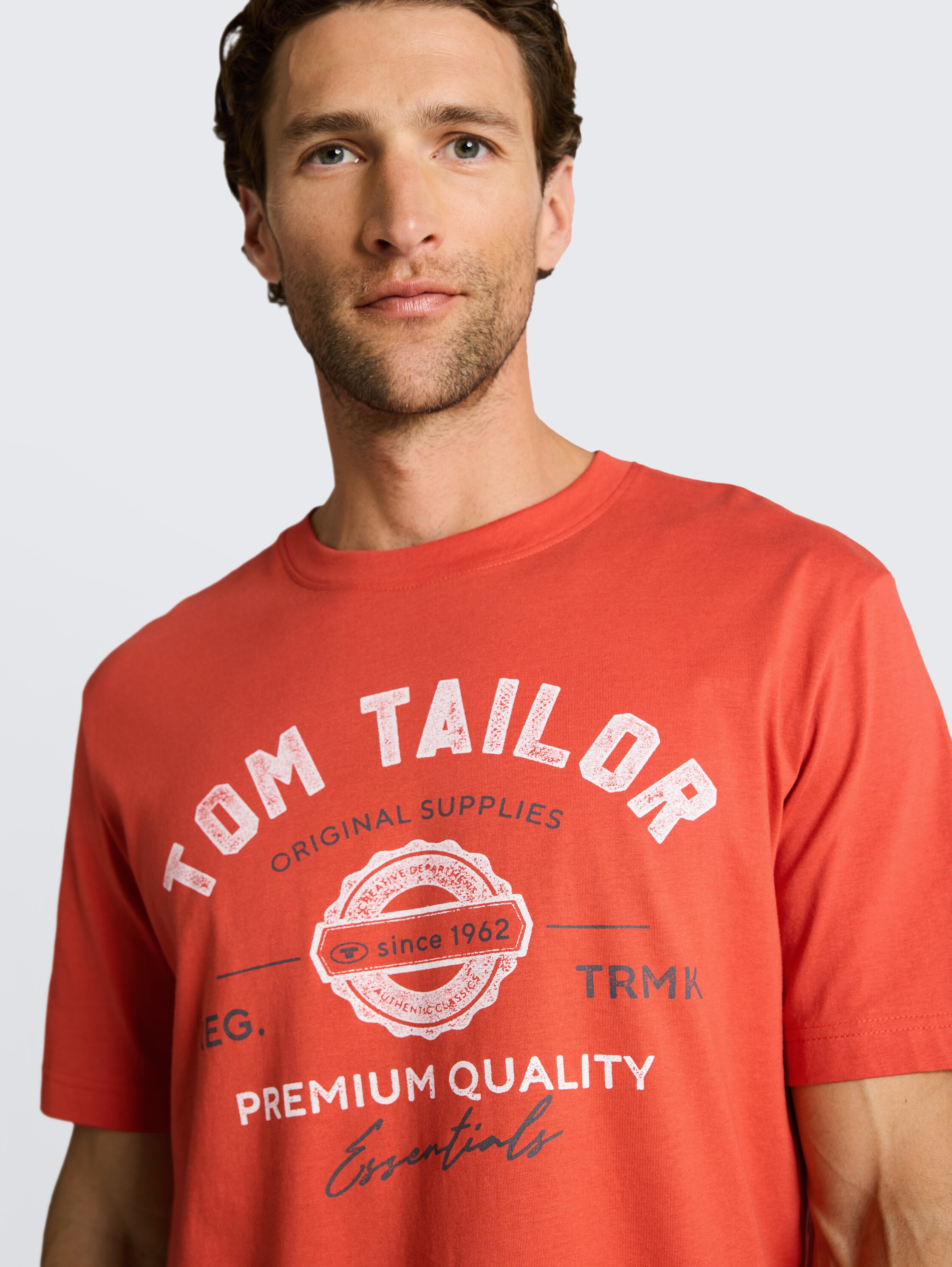 T-shirt with logo print - chili_orange - 