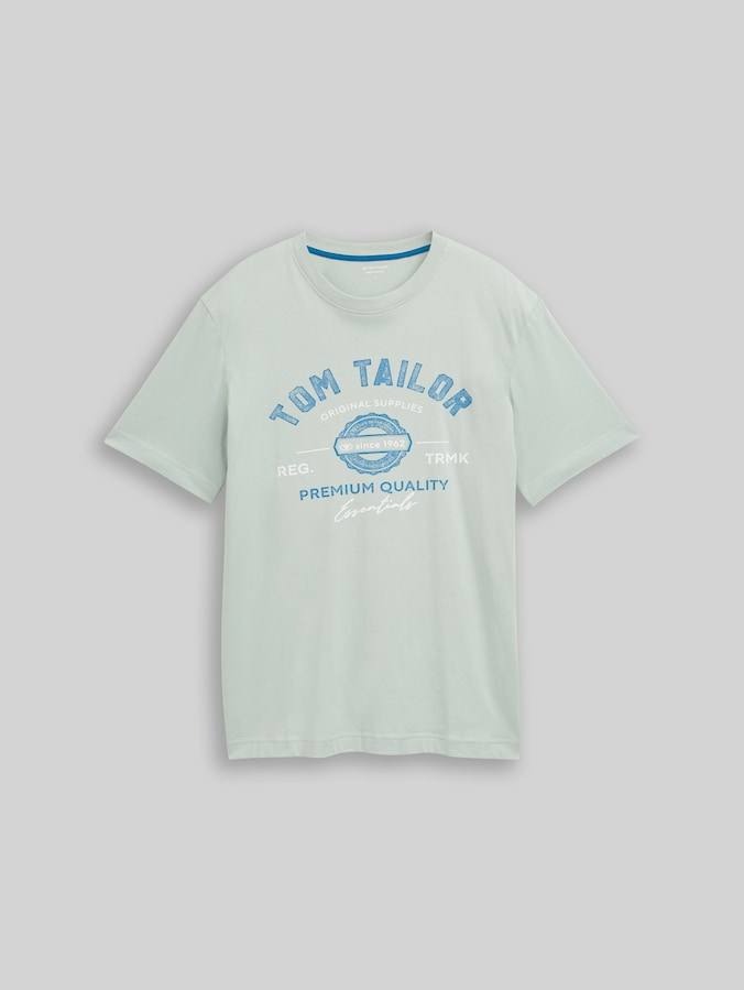 T-shirt avec imprimé logo par Men, soft greyish green