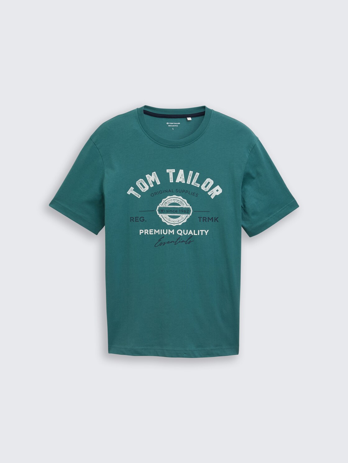T-Shirt mit Logo-Print - Jasper Green - Vorder-Produkt-Ansicht