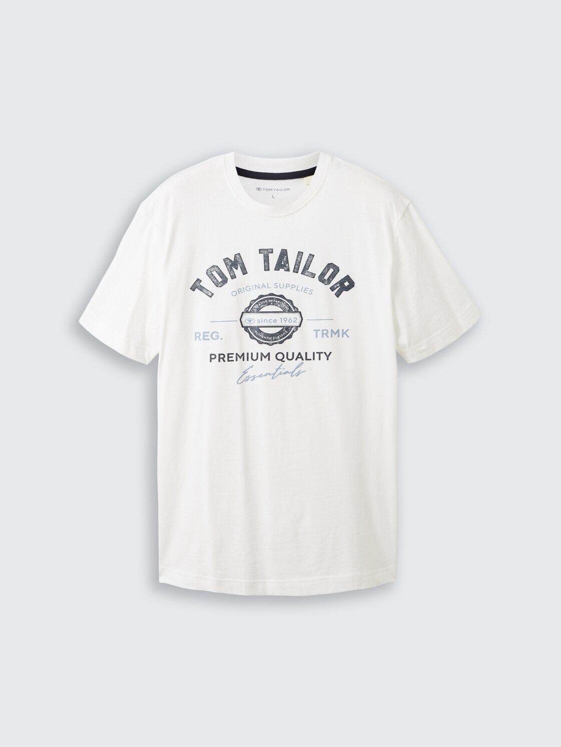 T-shirt with logo print - White - Front product view