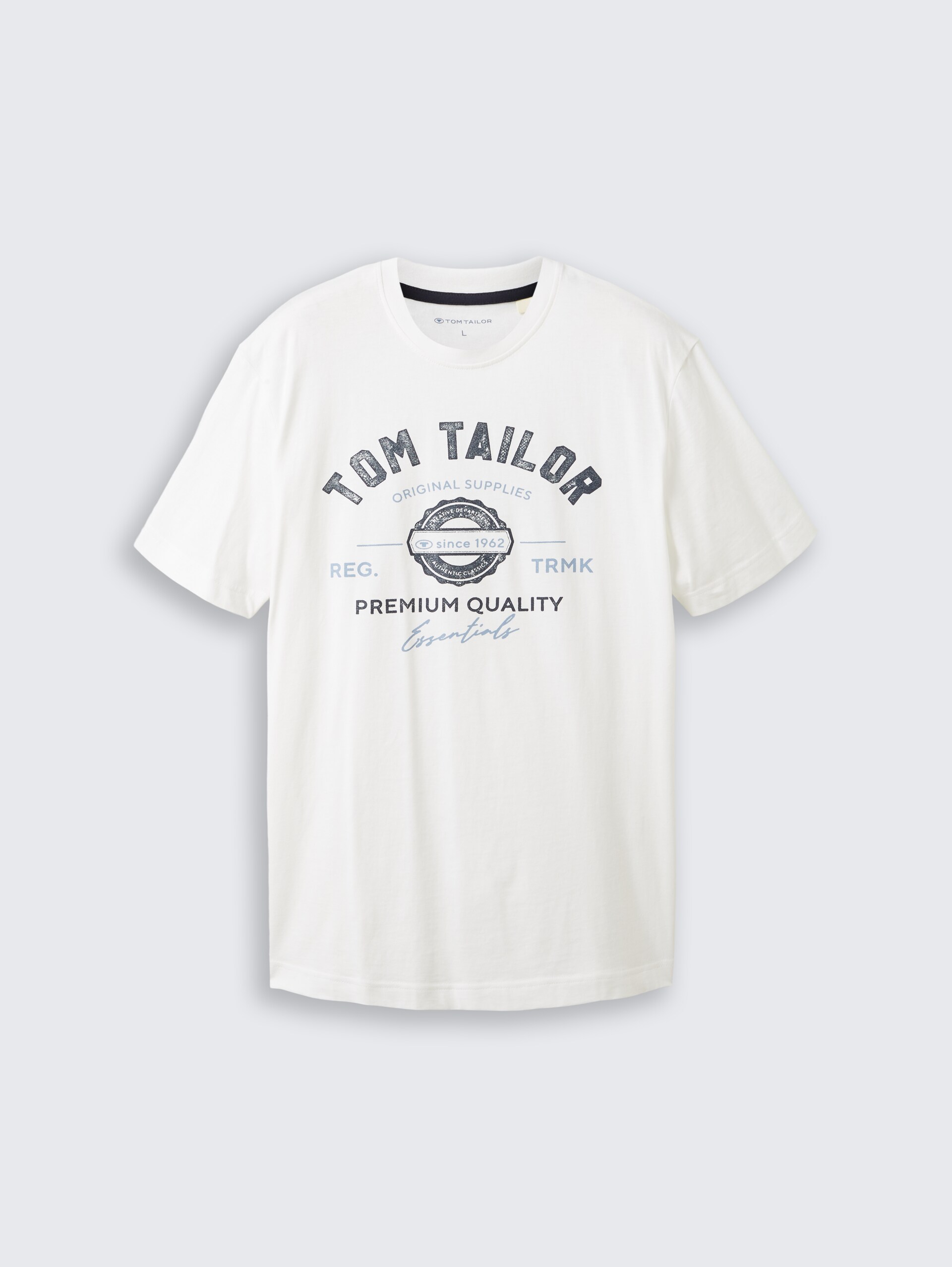 T-Shirt mit Logo-Print - White - Vorder-Produkt-Ansicht