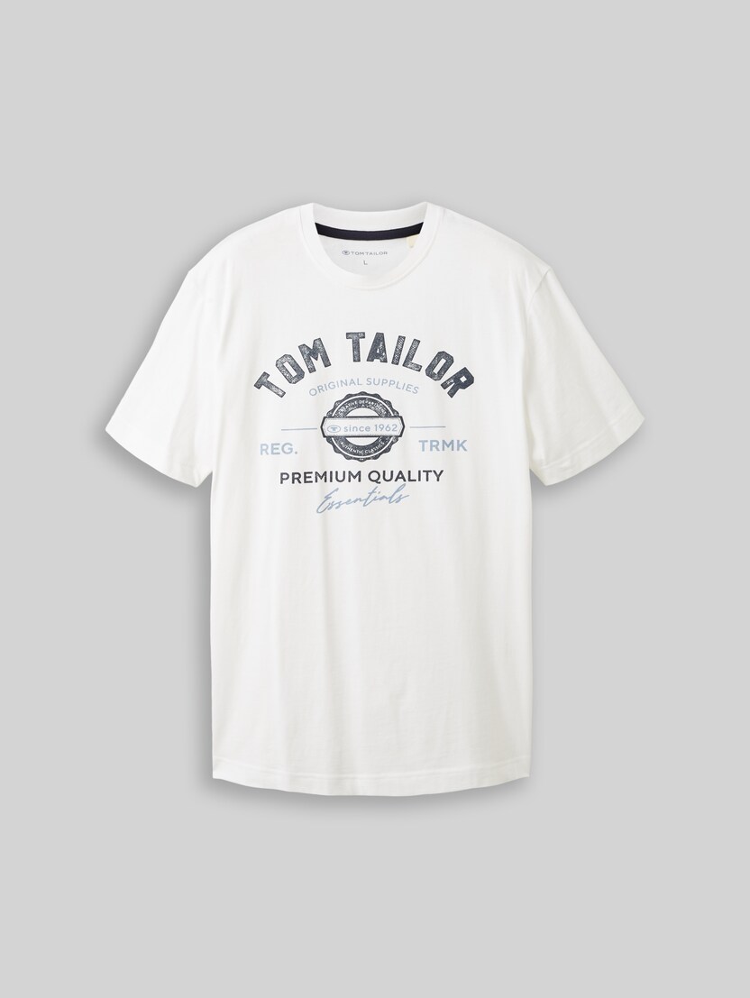 T-shirt avec logo imprimé par Men, White