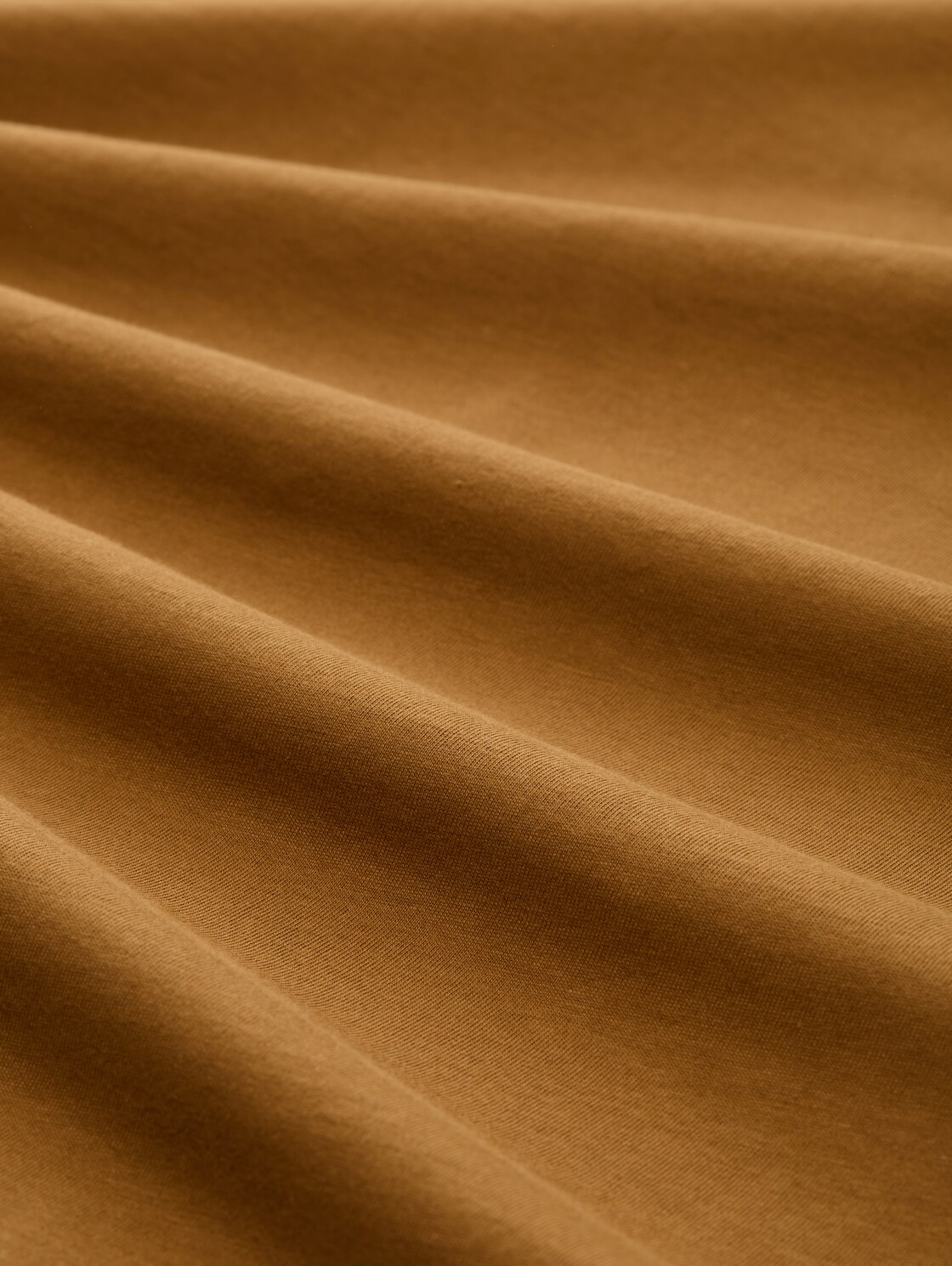 T-Shirt mit Logo-Print - deep cognac - Material-Ansicht