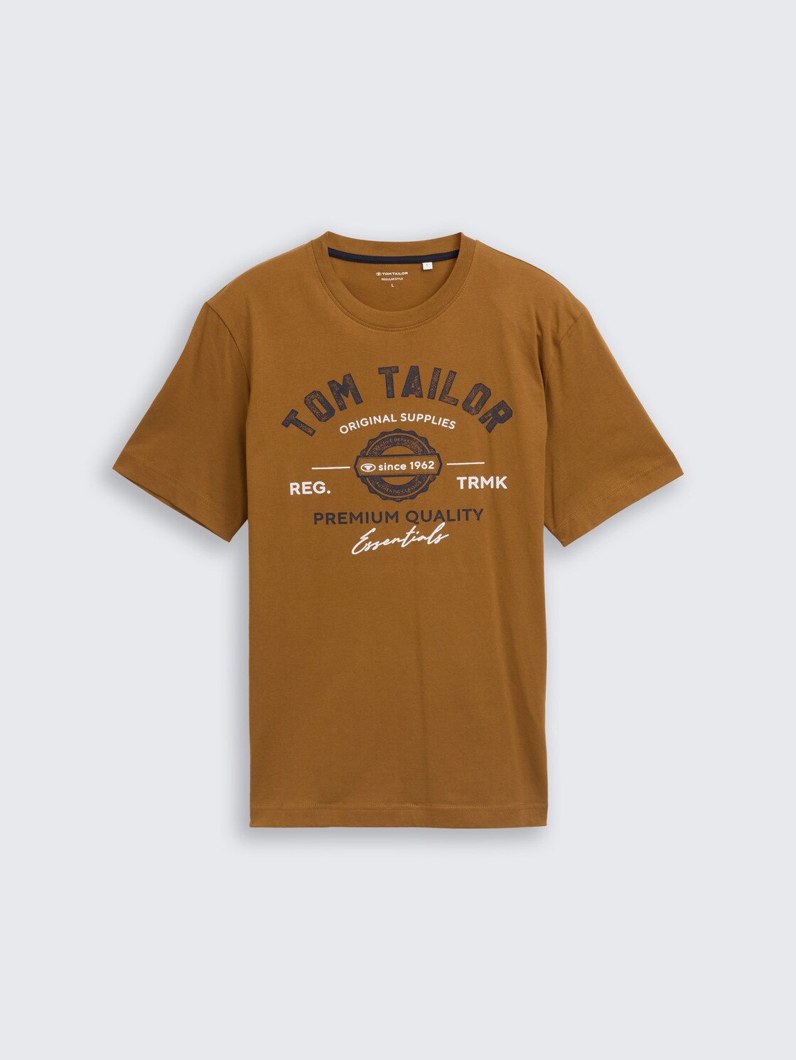 T-Shirt mit Logo-Print - deep cognac - Vorder-Produkt-Ansicht