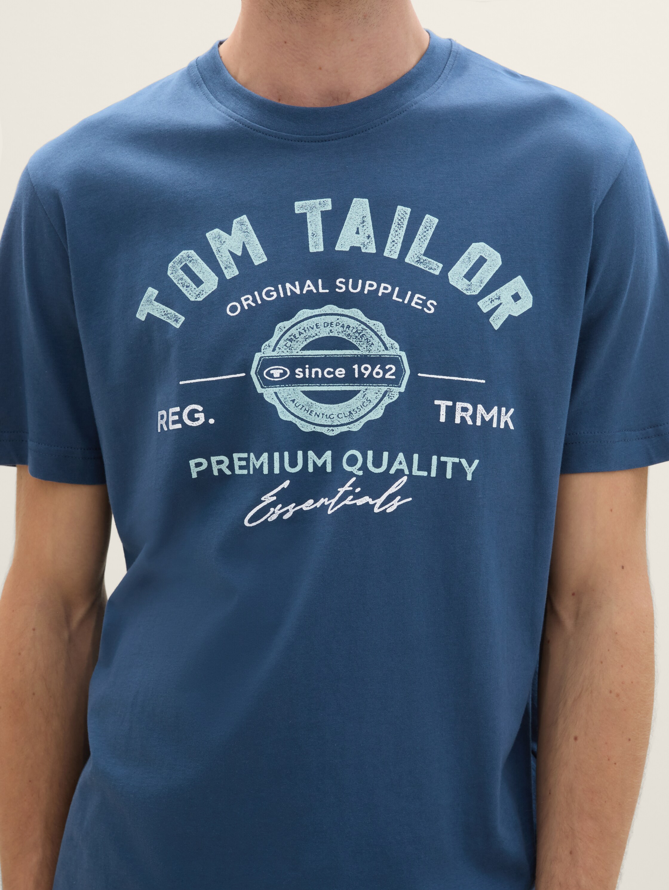 T-Shirt mit Logo-Print - nighttime_blue - 