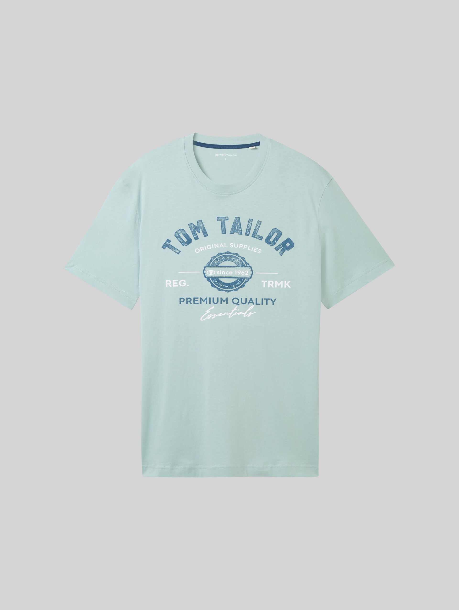 T-shirt met logo print - white moss - Product vooraanzicht