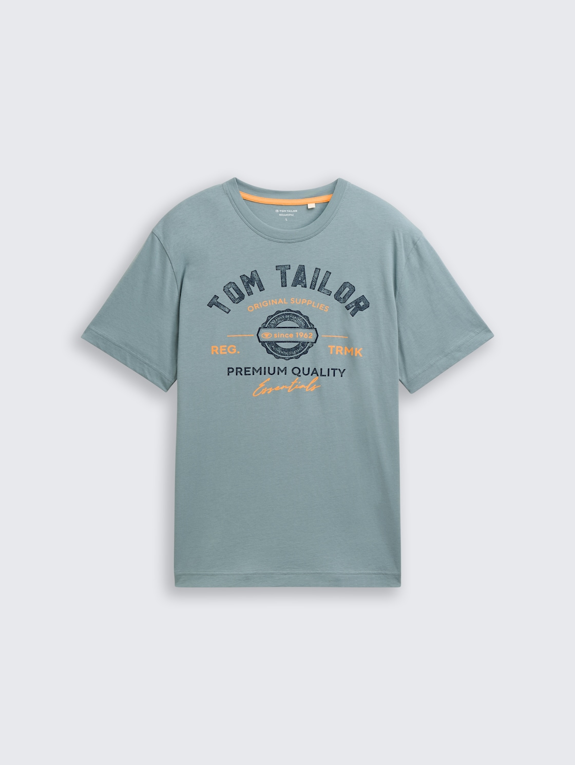 T-Shirt mit Logo-Print - grey mint - Vorder-Produkt-Ansicht