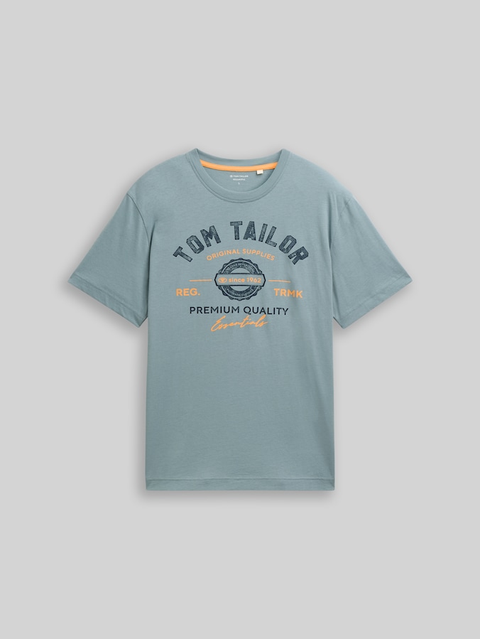 T-Shirt mit Logo-Print von Men, grey mint
