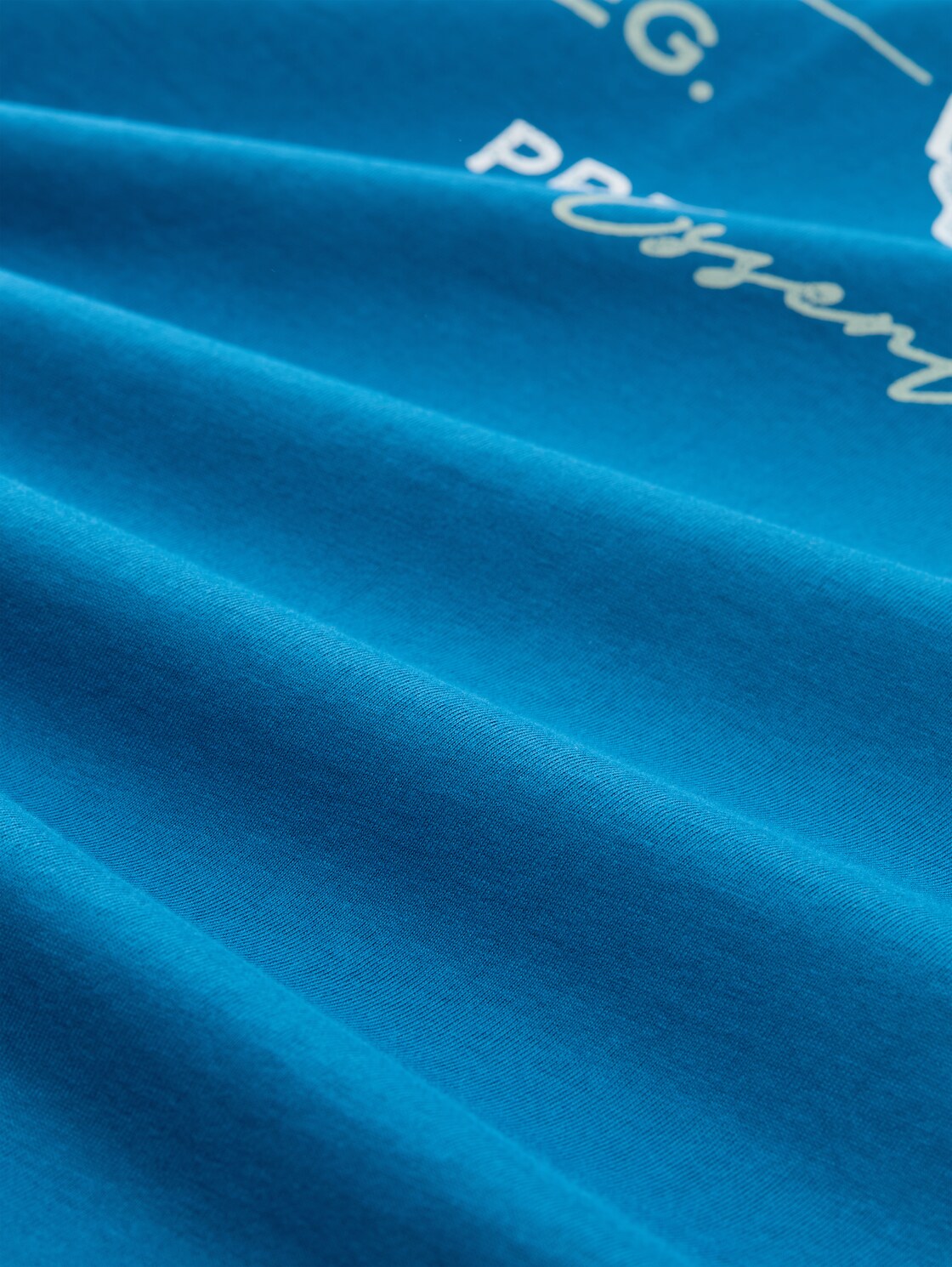 T-Shirt mit Logo-Print - blue petrol - Material-Ansicht